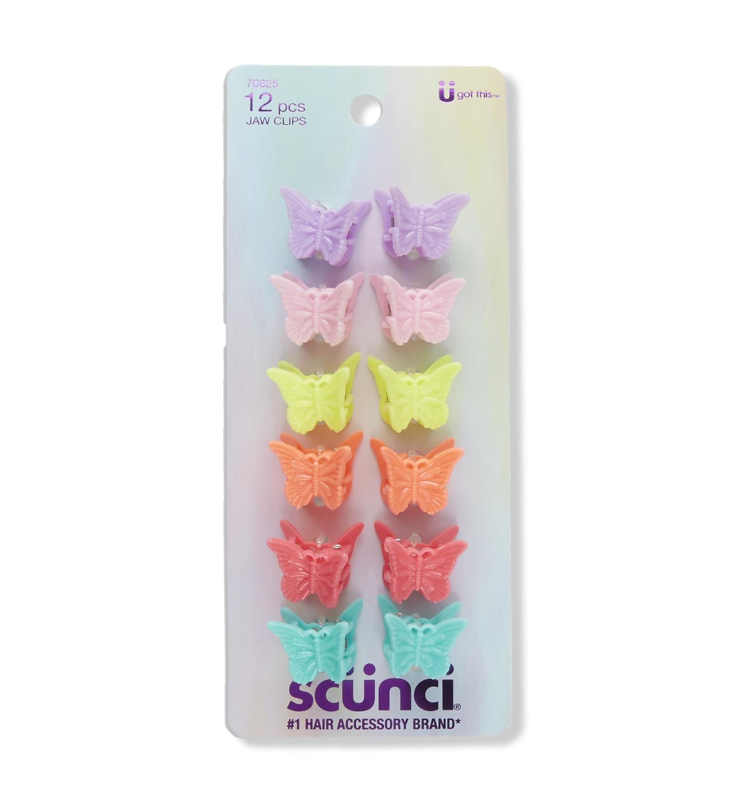 Scünci Butterfly Mini Claw Clips 12 ct