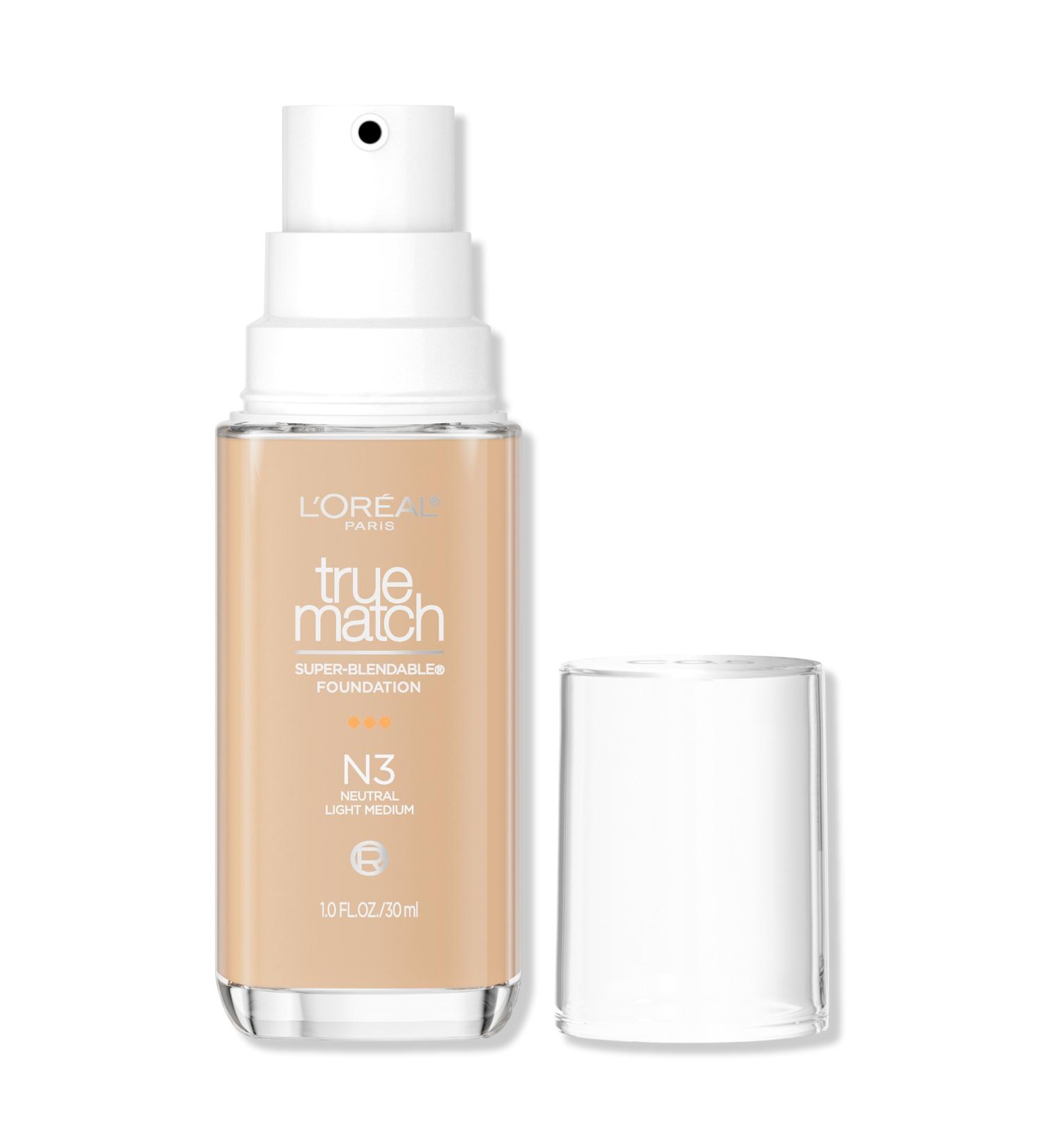 Discover L'OrÃ©al True Match Super-Blendable Foundation N3 Neutral Light Medium 1.0 oz - Elevate Your Style Instantly! - Buy Online on GoSupps.com
