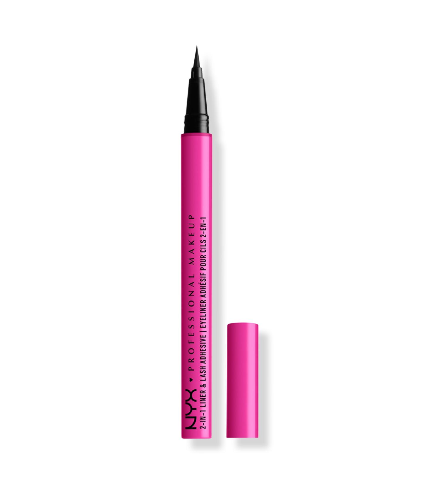 Discover NYX Professional Makeup Jumbo Lash 2-in-1 Eyeliner and Lash Adhesive Baddest Black - Elevate Your Style Instantly! - Buy Online on GoSupps.com