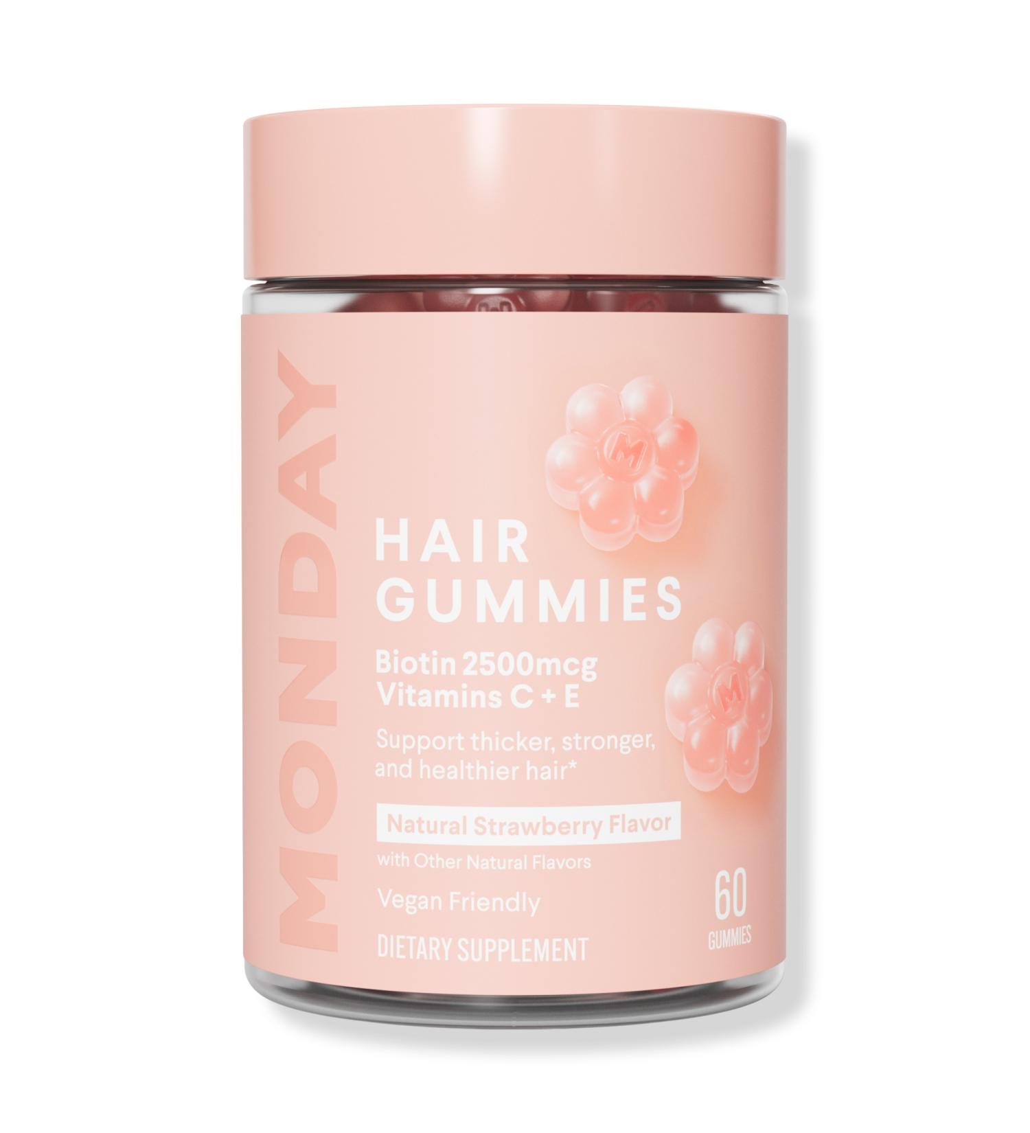 Discover MONDAY Haircare HAIR GUMMIES 60 ct - Elevate Your Style Instantly! - Buy Online on GoSupps.com