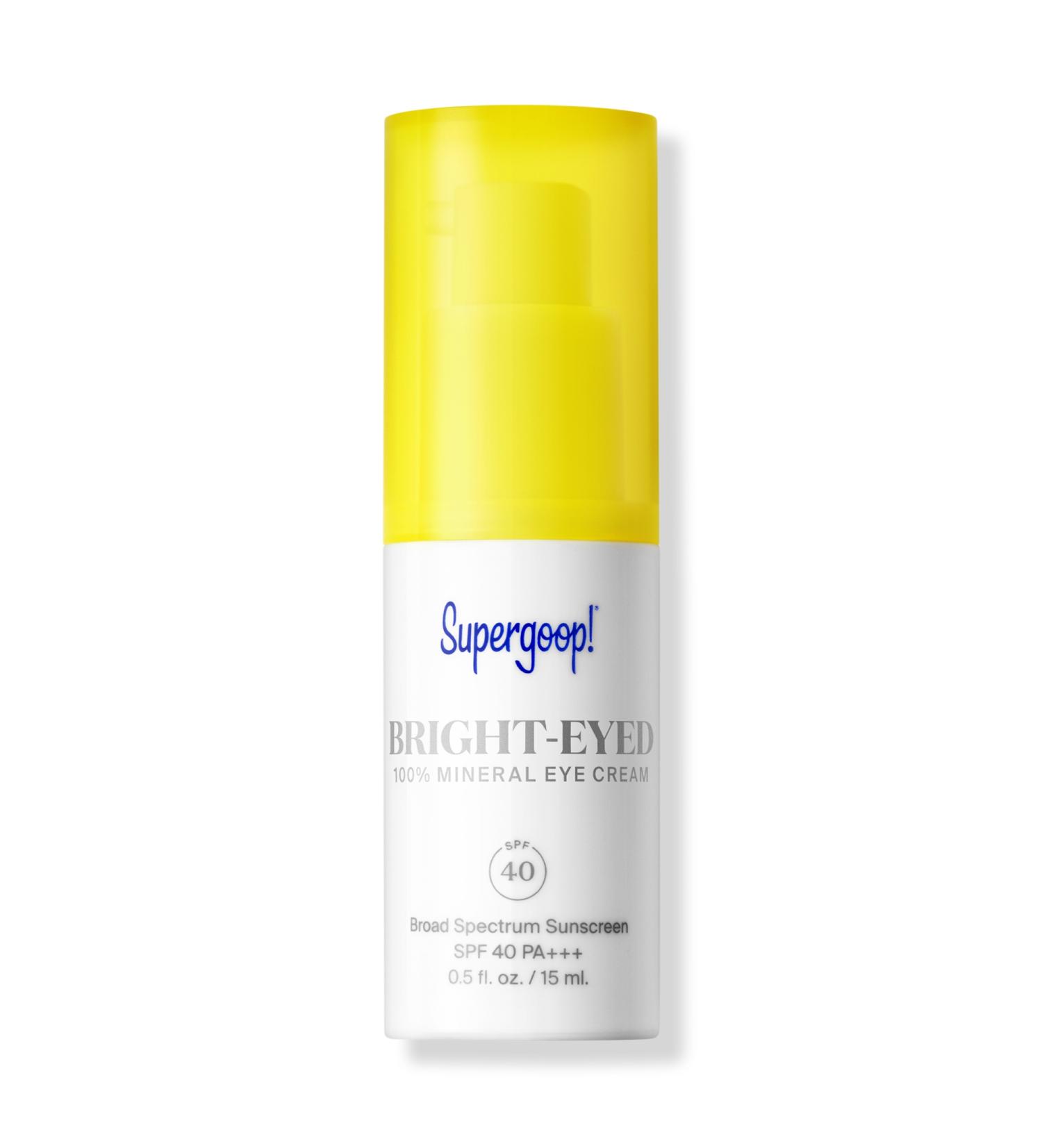Discover Supergoop! Bright-Eyed 100% Mineral Eye Cream SPF 40 0.5 oz - Elevate Your Style Instantly! - Buy Online on GoSupps.com