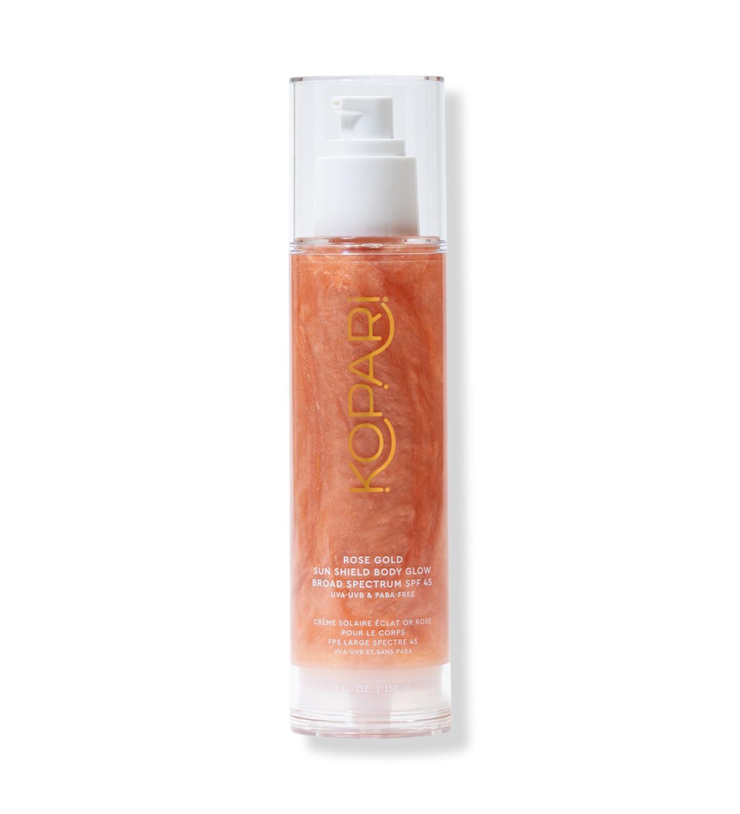 Kopari Beauty Rose Gold Sun Shield Body Glow Gel SPF 45 - Transform Your Style with the Best Innovation Today! - Buy Online on GoSupps.com
