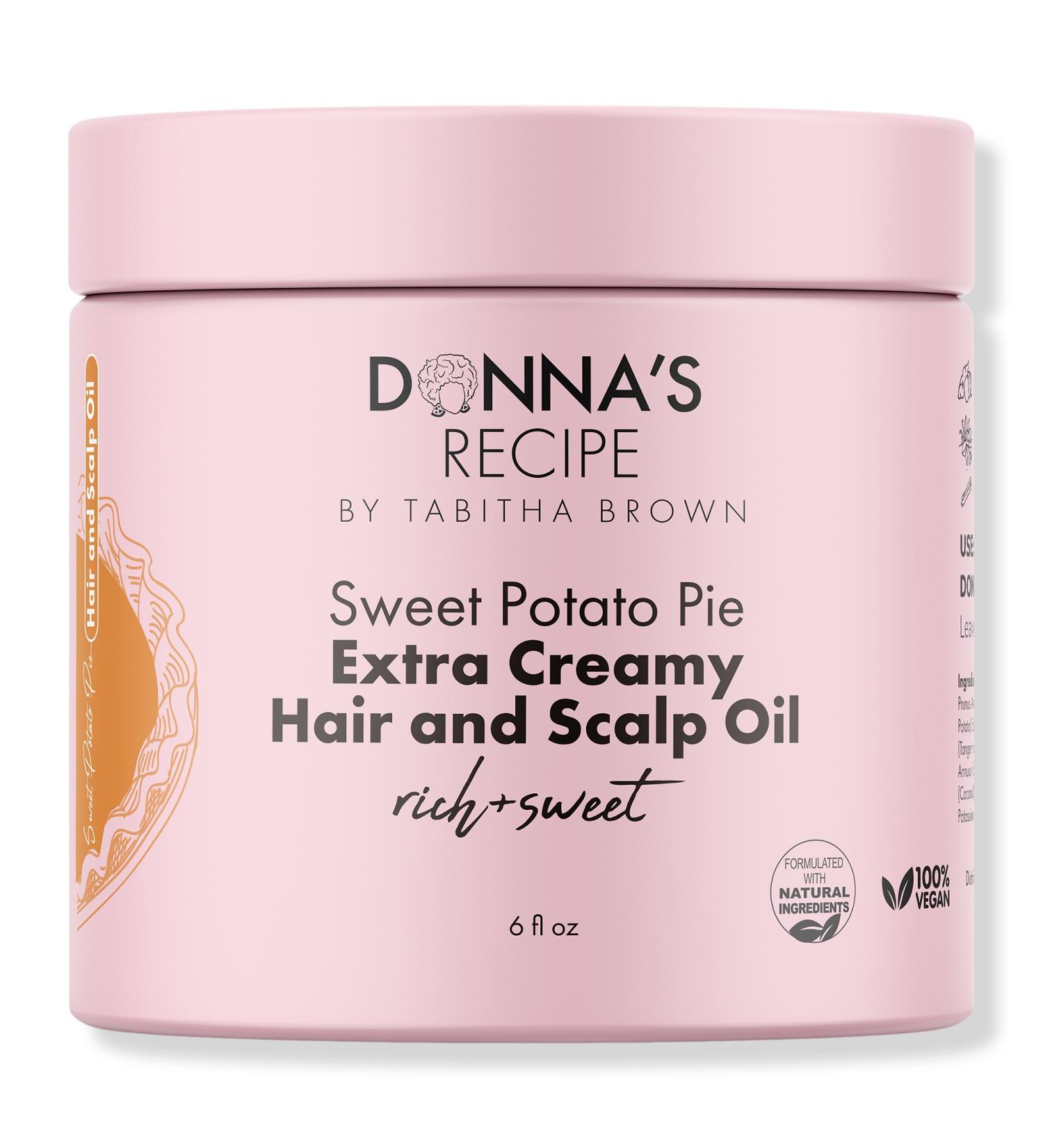 DONNA'S RECIPE Sweet Potato Pie Extra Creamy Hair and Scalp Oil 6.0 oz - Transform Your Style with the Best Innovation Today! - Buy Online on GoSupps.com