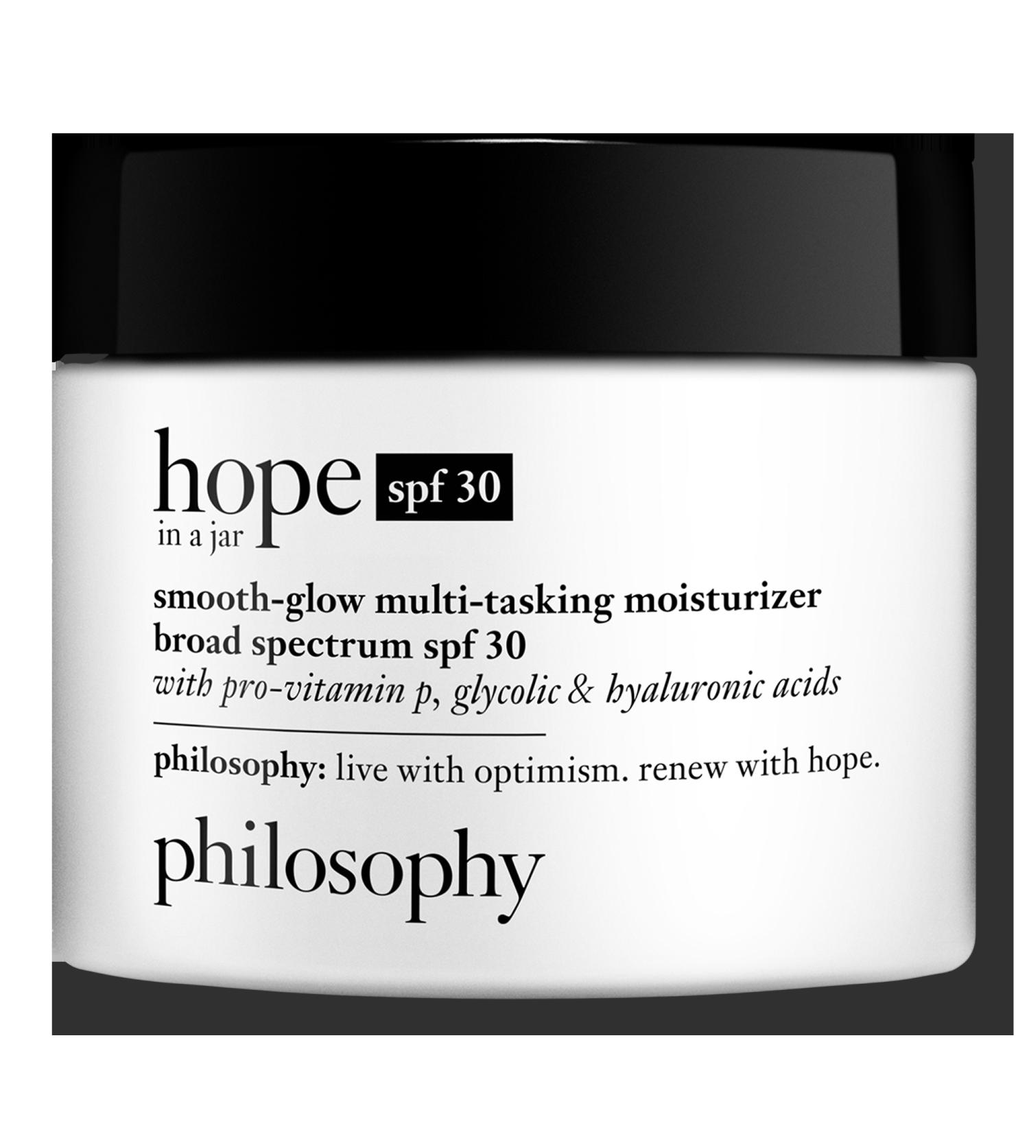 Discover Philosophy Hope In A Jar Smooth-Glow Multi-Tasking Moisturizer SPF 30 2.0 oz - Elevate Your Style Instantly! - Buy Online on GoSupps.com
