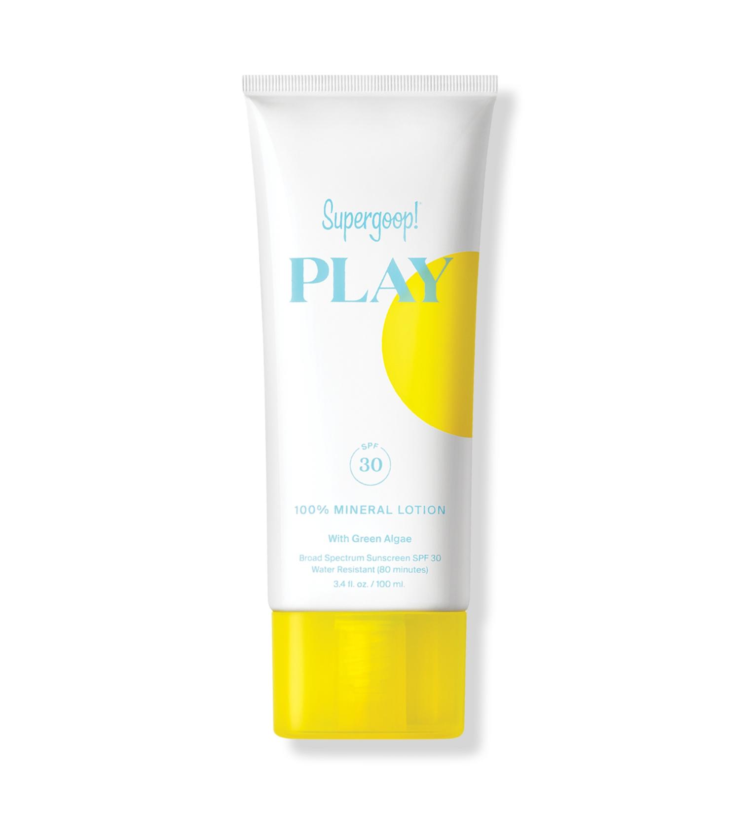 Discover Supergoop! PLAY 100% Mineral Lotion SPF 30 with Green Algae 3.4 oz - Elevate Your Style Instantly! - Buy Online on GoSupps.com