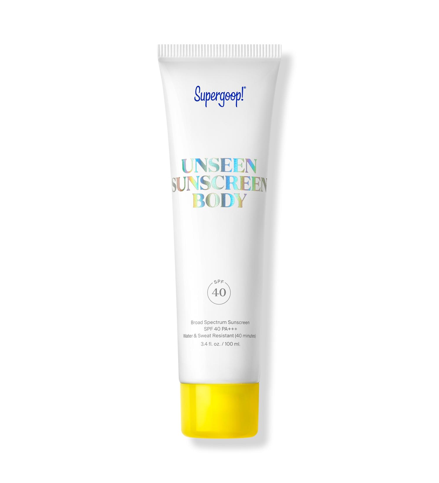 Discover Supergoop! Unseen Sunscreen Body SPF 40 Invisible Sun Protection 3.4 oz - Elevate Your Style Instantly! - Buy Online on GoSupps.com