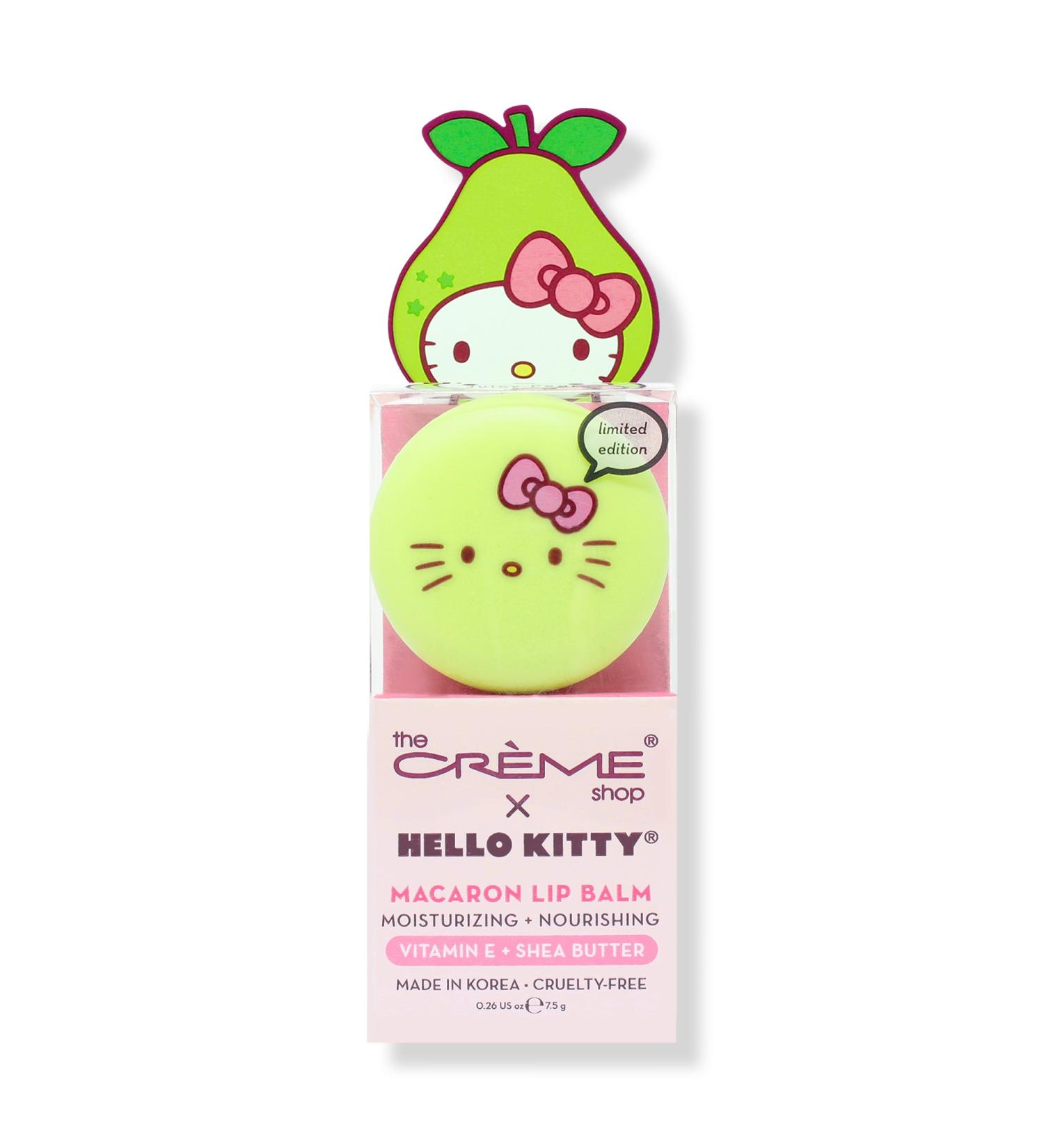 The Crème Shop Hello Kitty Macaron Lip Balm Juicy Pear 0.26 oz