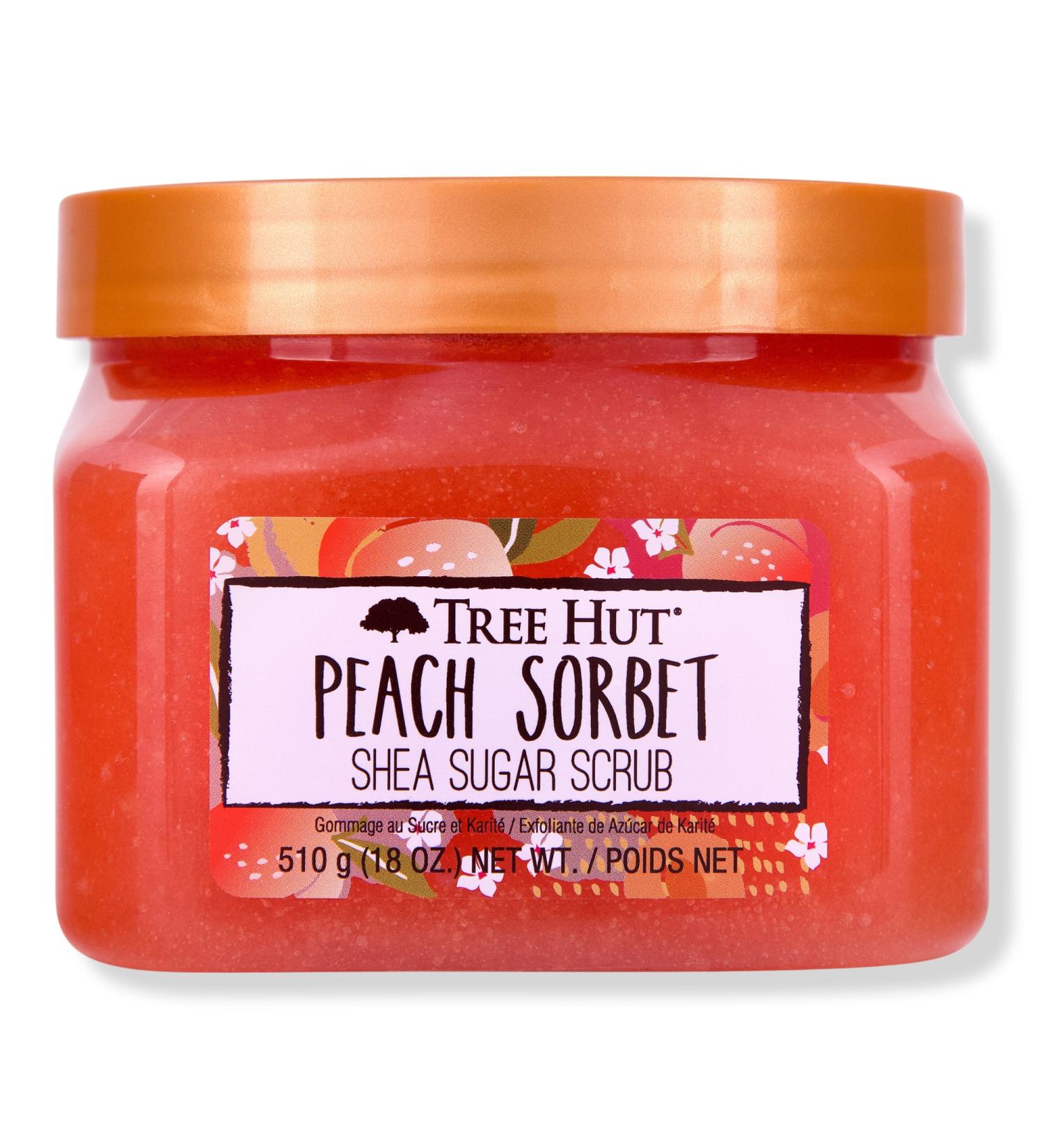 Discover Tree Hut Peach Sorbet Shea Sugar Body Scrub 18.0 oz - Elevate Your Style Instantly! - Buy Online on GoSupps.com