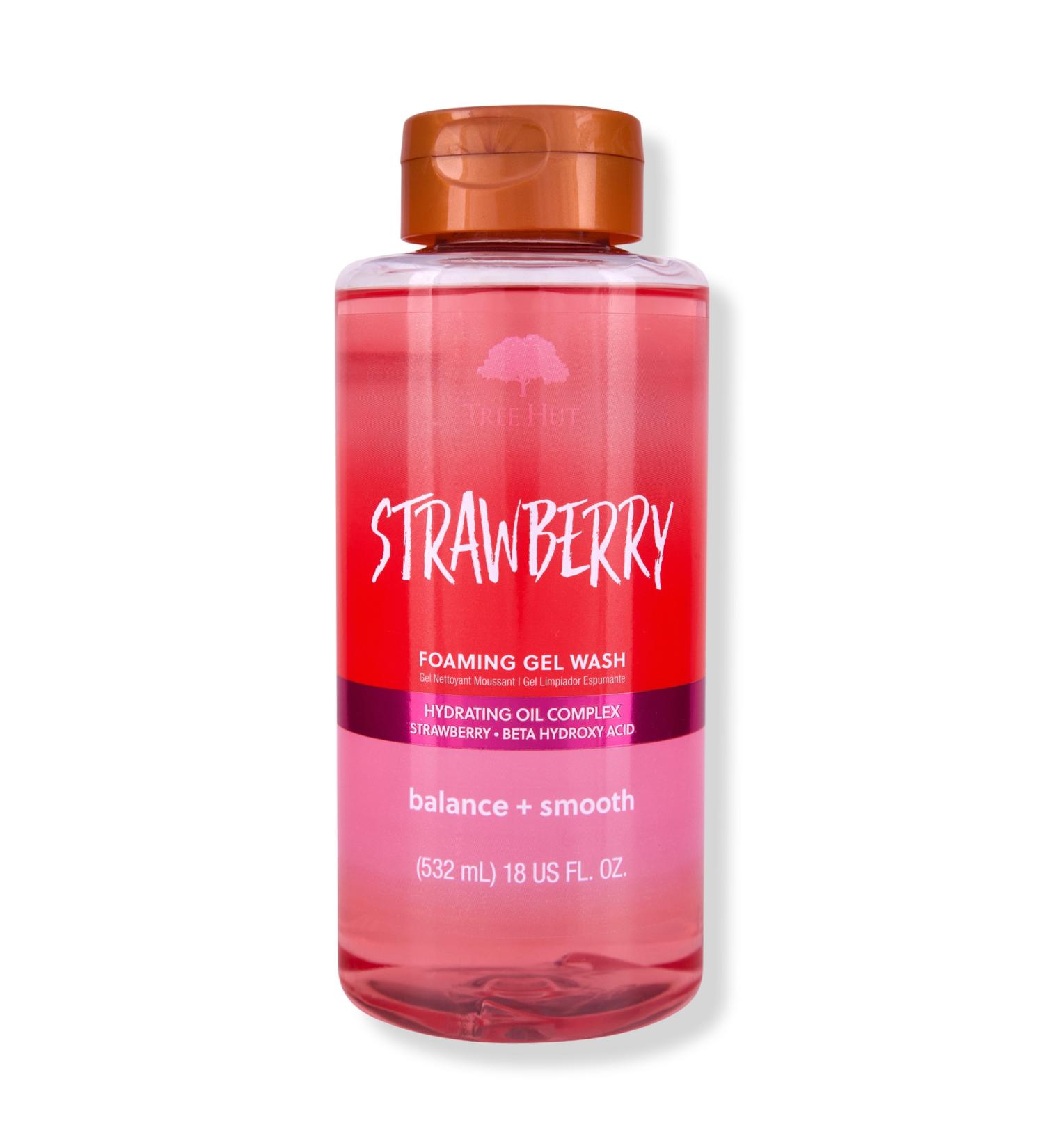 Tree Hut Strawberry Foaming Gel Wash 18.0 oz - Discover Premium Quality Shop now! - Buy Online on GoSupps.com