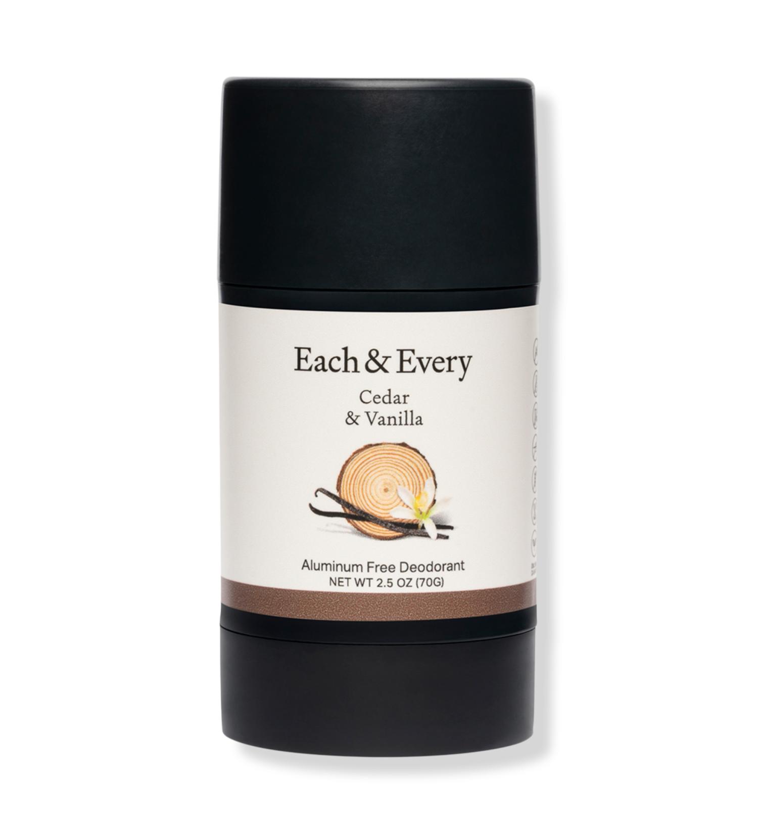 Each & Every Cedar & Vanilla Worry Free Natural Deodorant 2.5 oz - Transform Your Style with the Best Innovation Today! - Buy Online on GoSupps.com