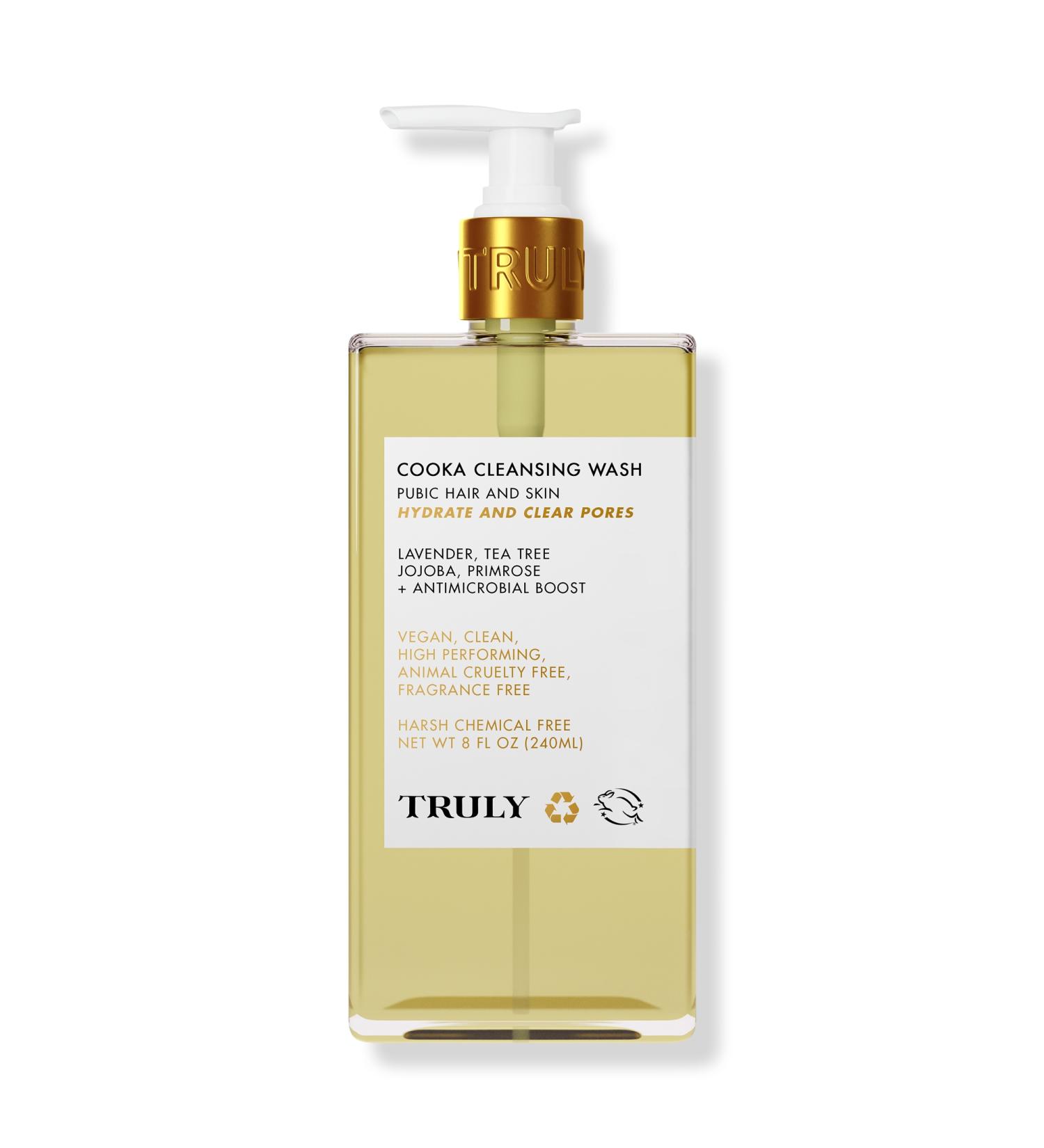 Truly Cooka Cleansing Wash For Pubic Hair And Skin 8.0 oz