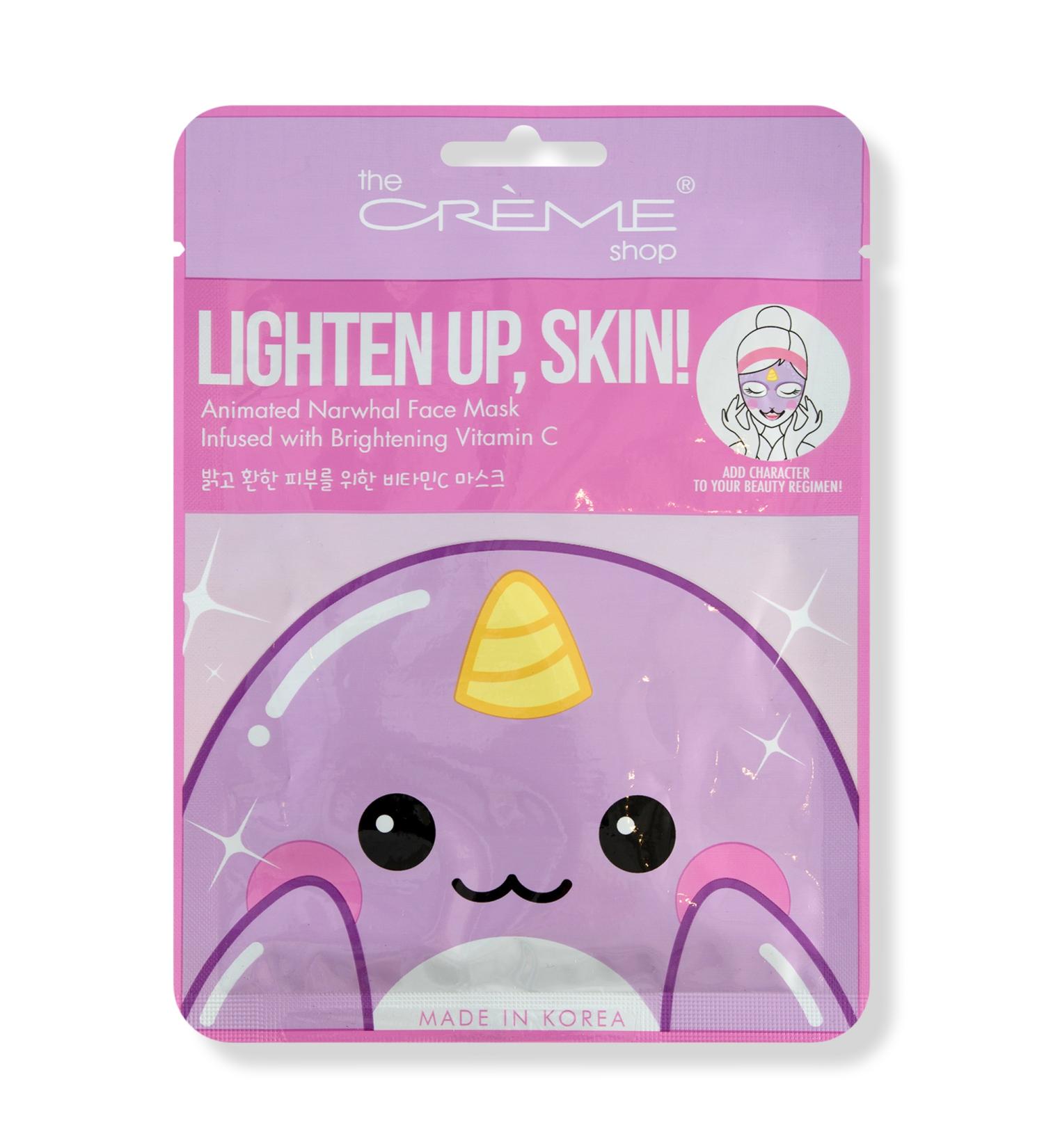 The Crème Shop Lighten Up, Skin! Animated Narwhal Face Mask - Brightening Vitamin C