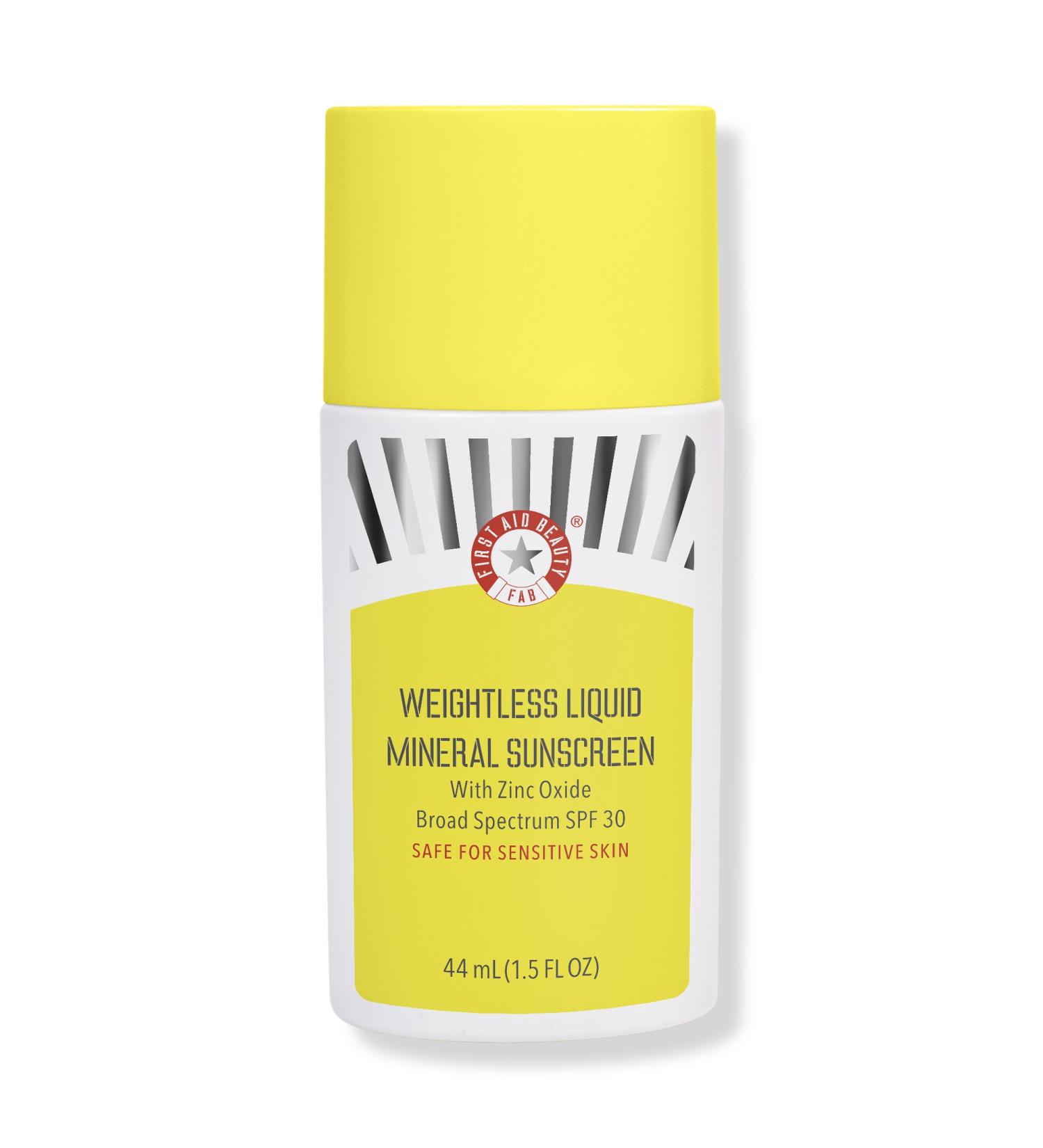 Discover First Aid Beauty Weightless Liquid Mineral Sunscreen With Zinc Oxide SPF 30 1.5 oz - Elevate Your Style Instantly! - Buy Online on GoSupps.com