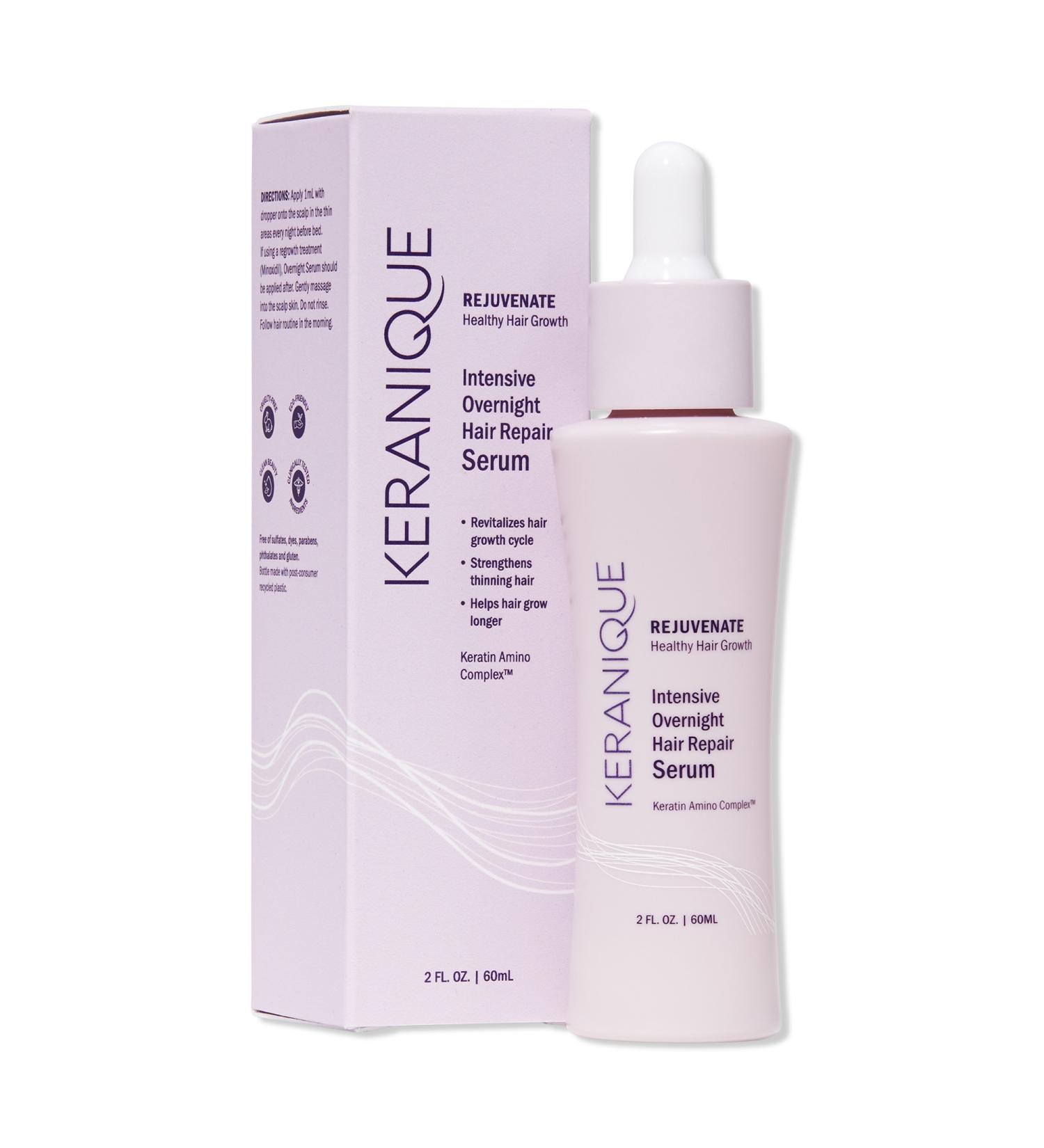 Discover Keranique Intensive Overnight Hair Repair Serum 2.0 oz - Elevate Your Style Instantly! - Buy Online on GoSupps.com