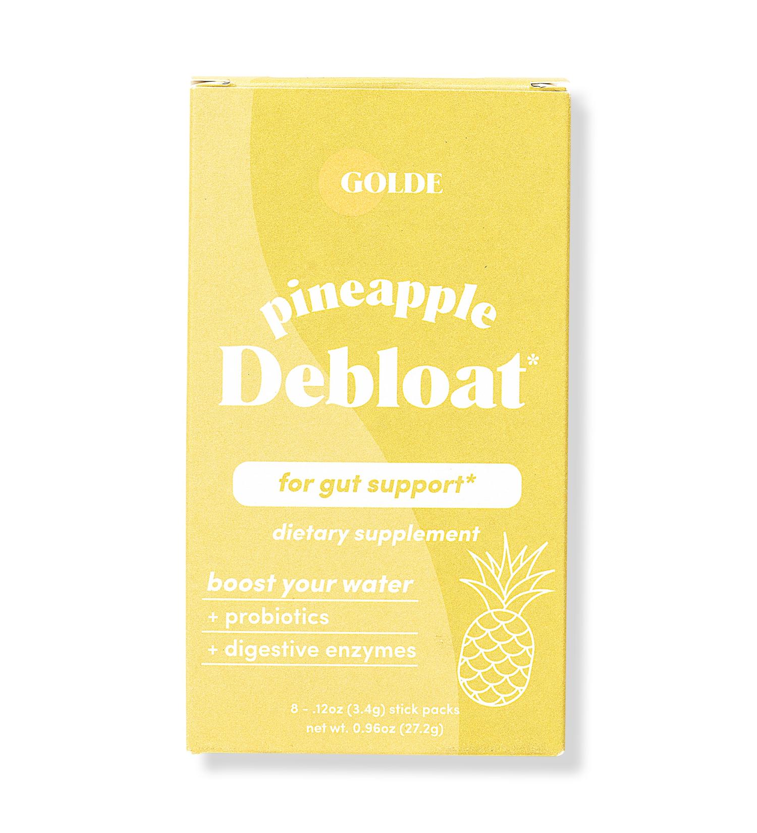 GOLDE Pineapple Debloat Probiotic Bloat Supplement 8 ct - Discover Premium Quality Shop now! - Buy Online on GoSupps.com