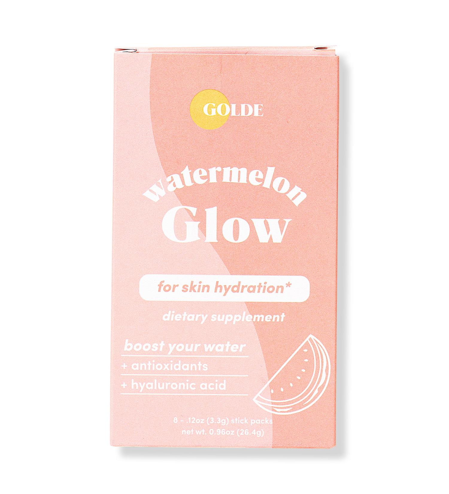 Discover GOLDE Watermelon Glow Hyaluronic Skin Supplement 8 ct - Elevate Your Style Instantly! - Buy Online on GoSupps.com