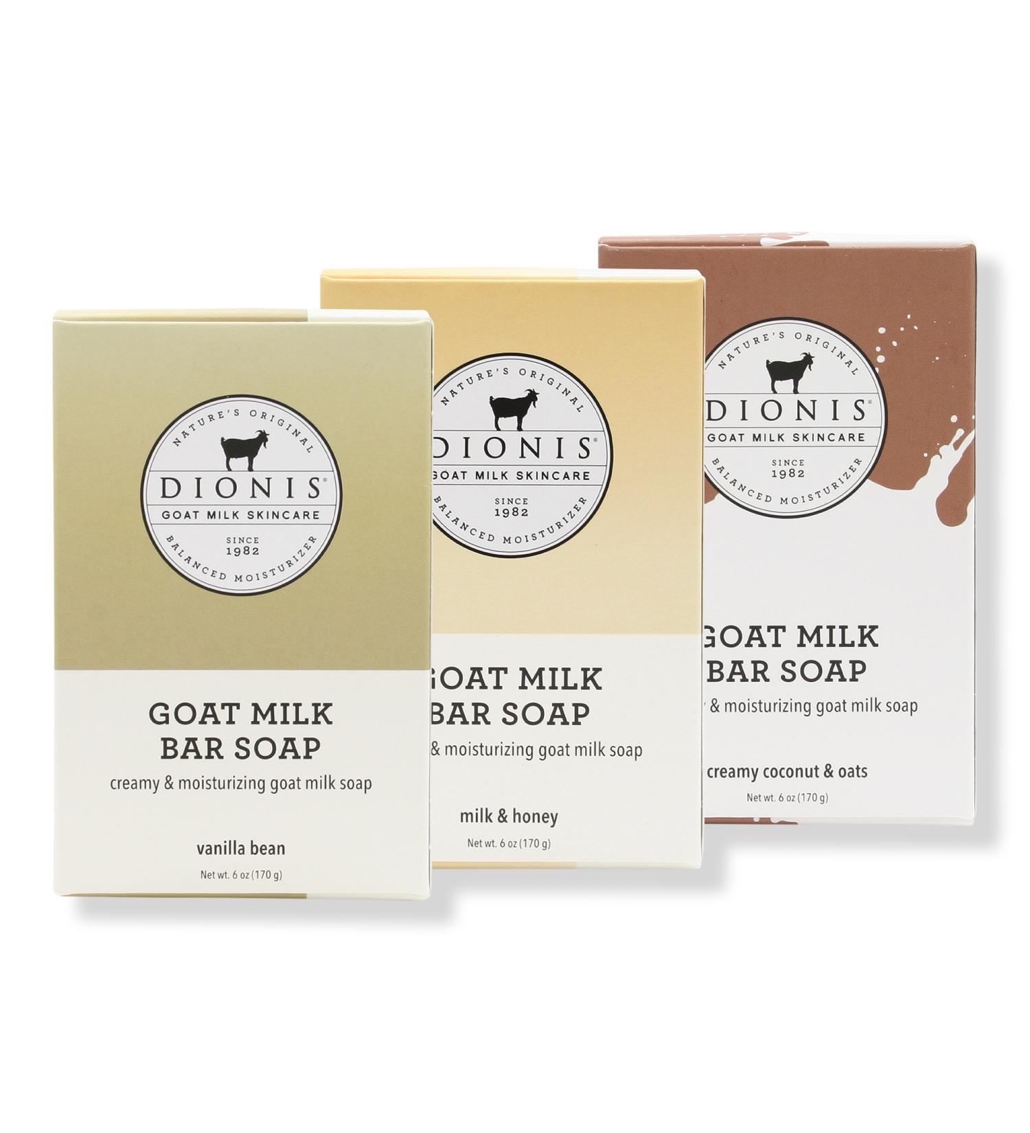 Discover Dionis Warm & Sweet Goat Milk Bar Soap Set - Elevate Your Style Instantly! - Buy Online on GoSupps.com