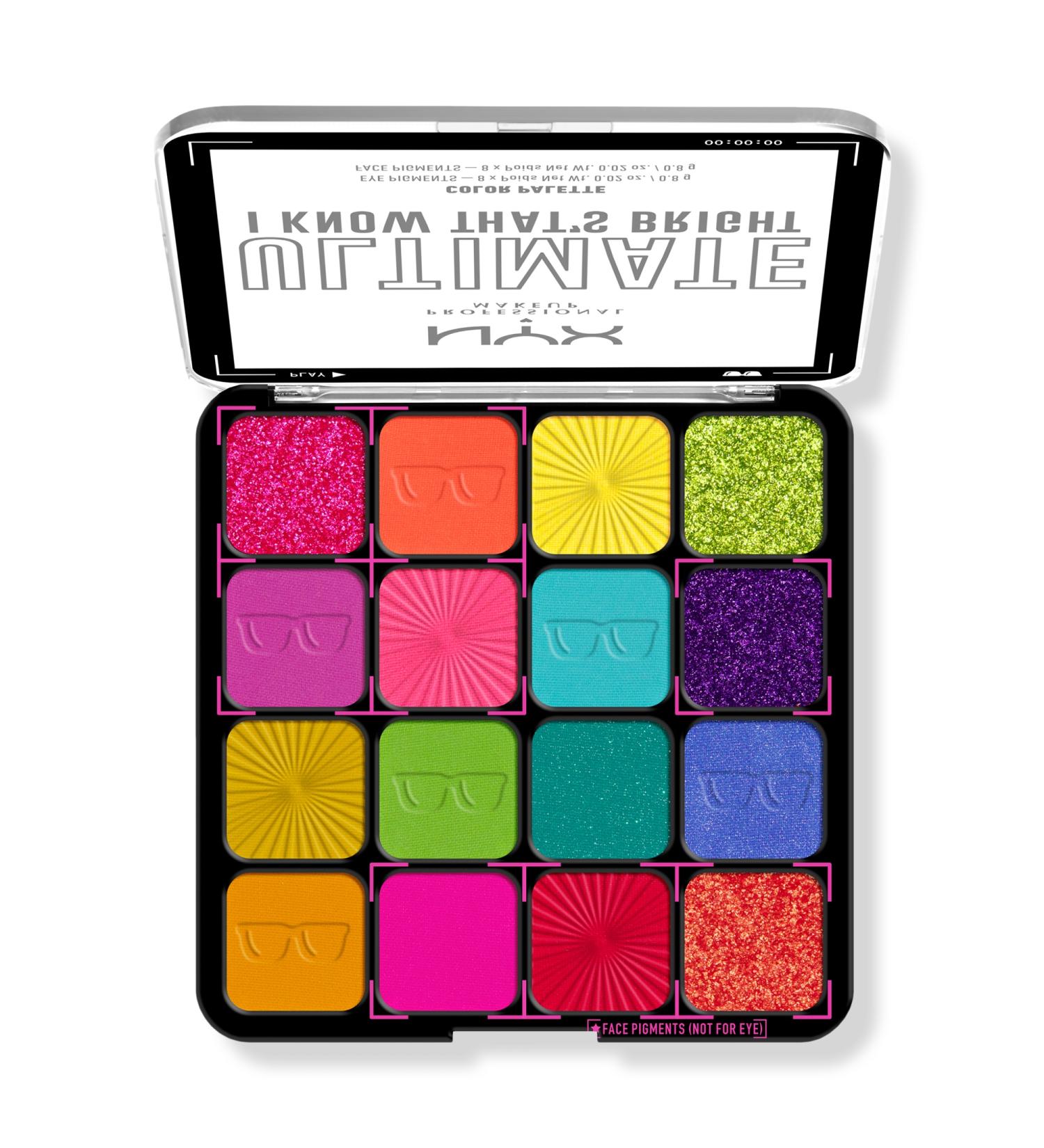 NYX Professional Makeup Ultimate Color Shadow Palette I Know That's Bright 0.32 oz - Discover Premium Quality Shop now! - Buy Online on GoSupps.com