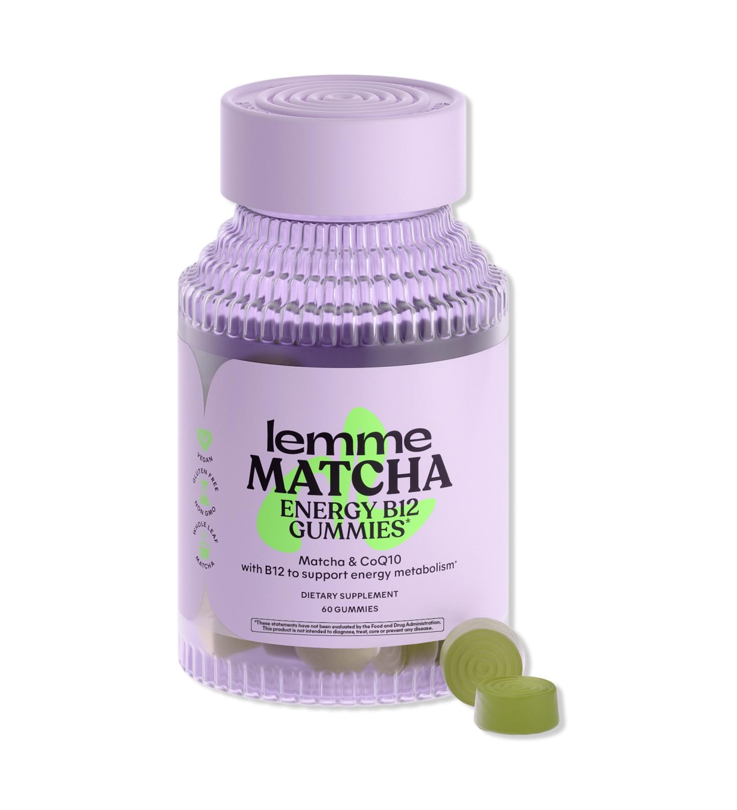Lemme Matcha: Energy B12 Gummies 60 ct - Transform Your Style with the Best Innovation Today! - Buy Online on GoSupps.com