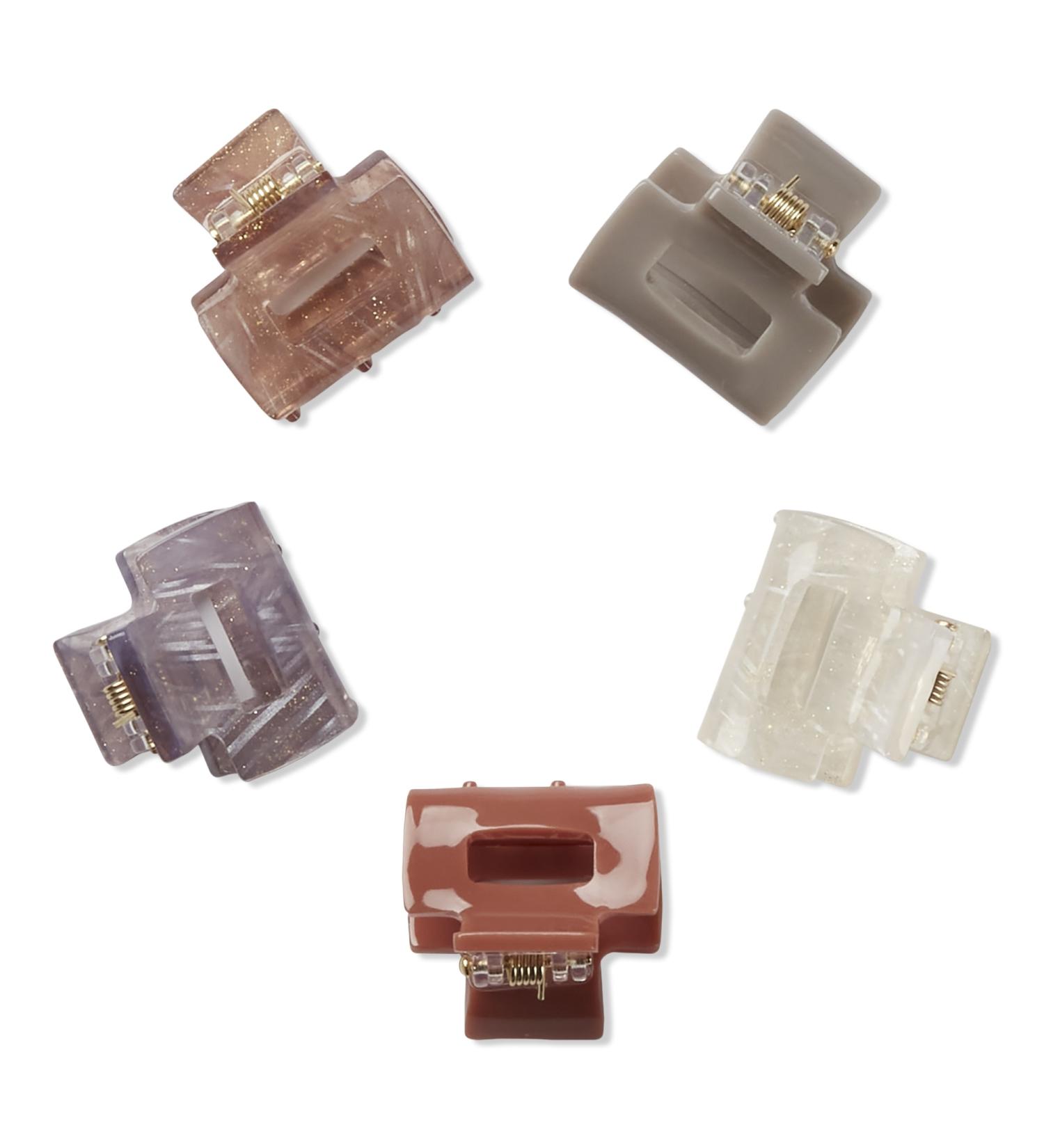 Scünci Ponytail Acrylic Claw Clips 5 ct