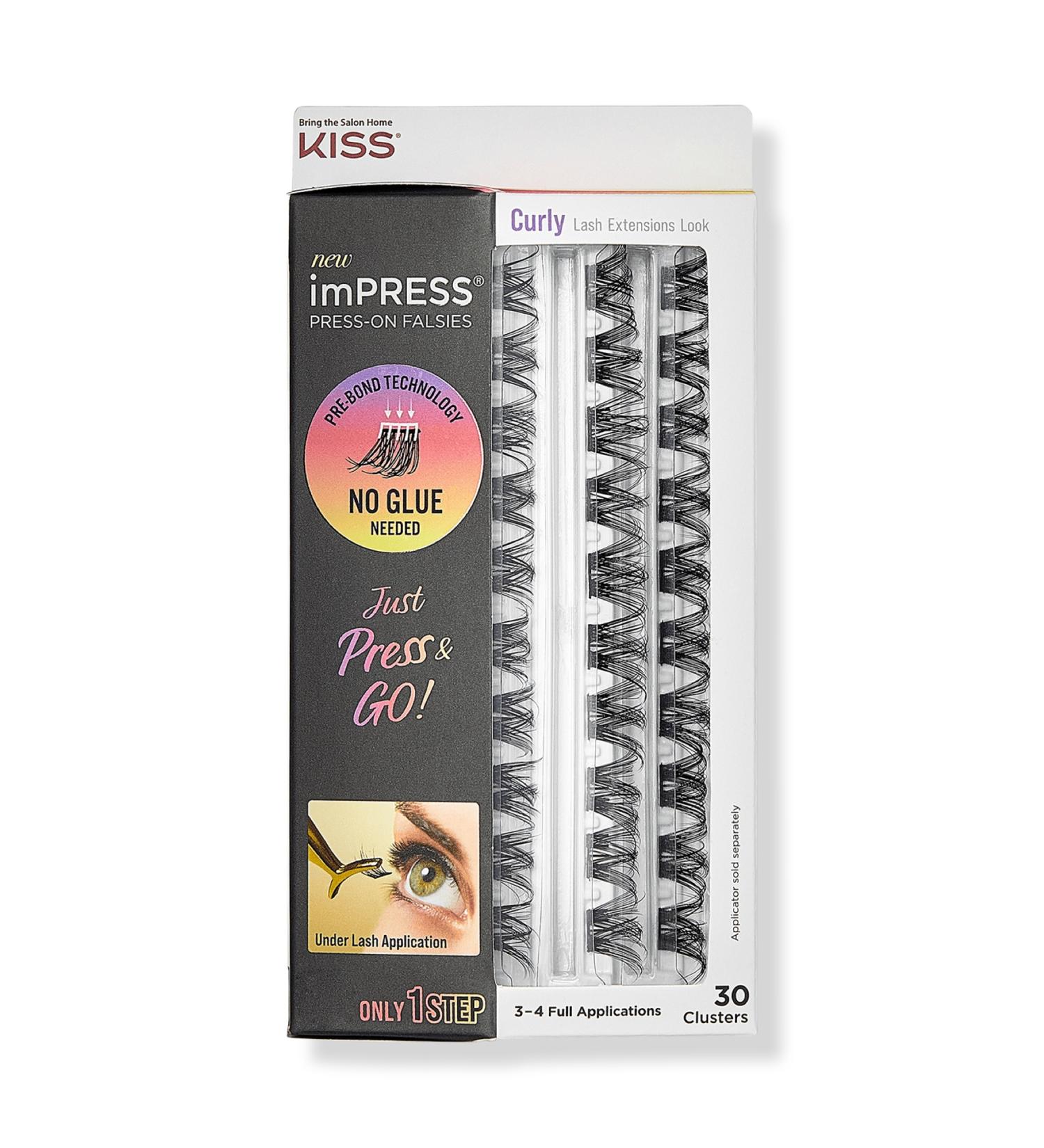 Kiss imPRESS Press-On Falsies Eyelash Curly Clusters Refill Pack - Transform Your Style with the Best Innovation Today! - Buy Online on GoSupps.com