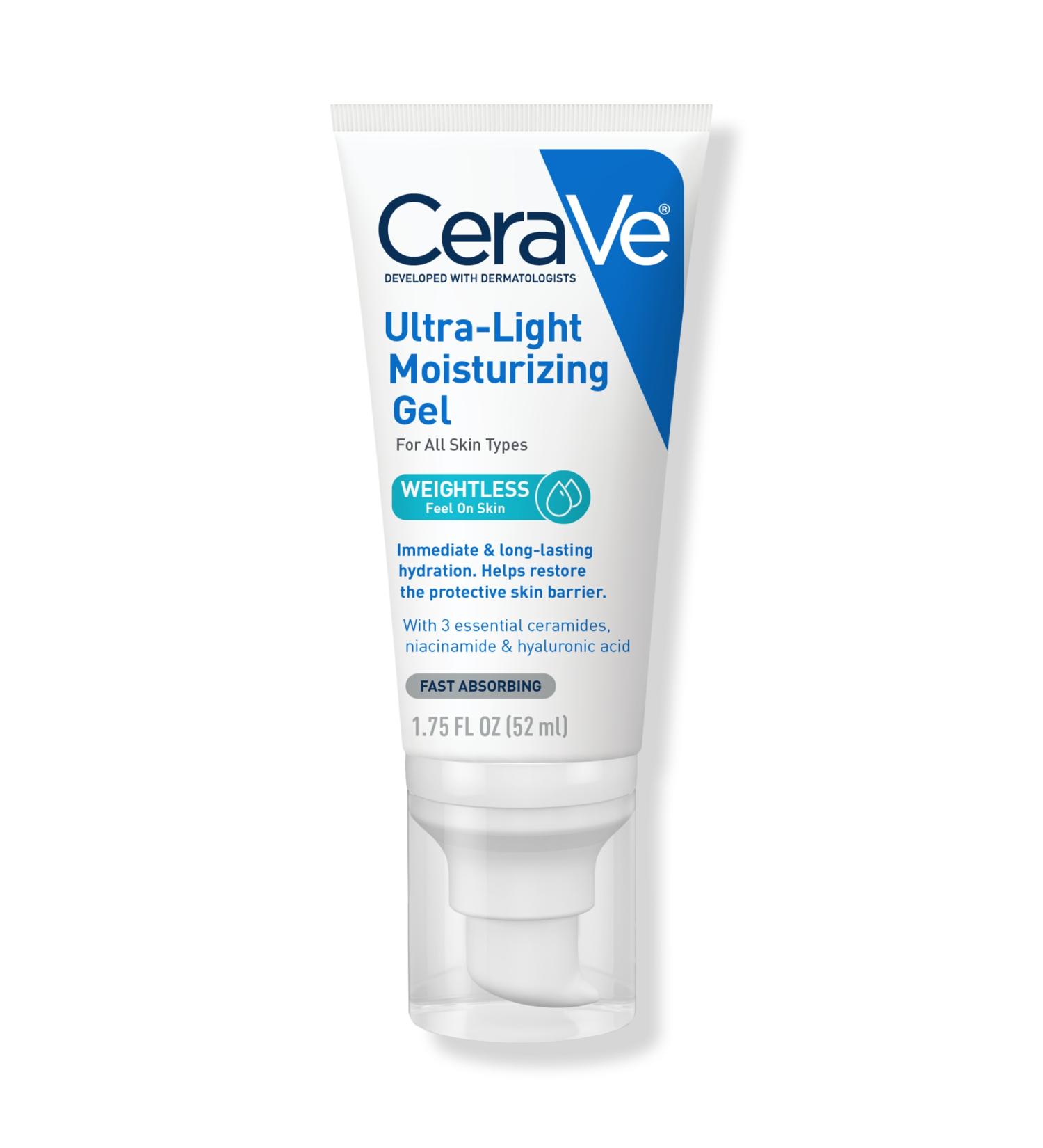 Discover CeraVe Ultra-Light Facial Gel with Hyaluronic Acid for All Skin Types 1.75 oz - Elevate Your Style Instantly! - Buy Online on GoSupps.com