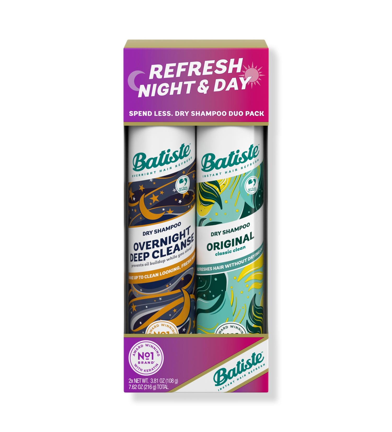 Batiste Refresh Day & Night Dry Shampoo Duo - Transform Your Style with the Best Innovation Today! - Buy Online on GoSupps.com