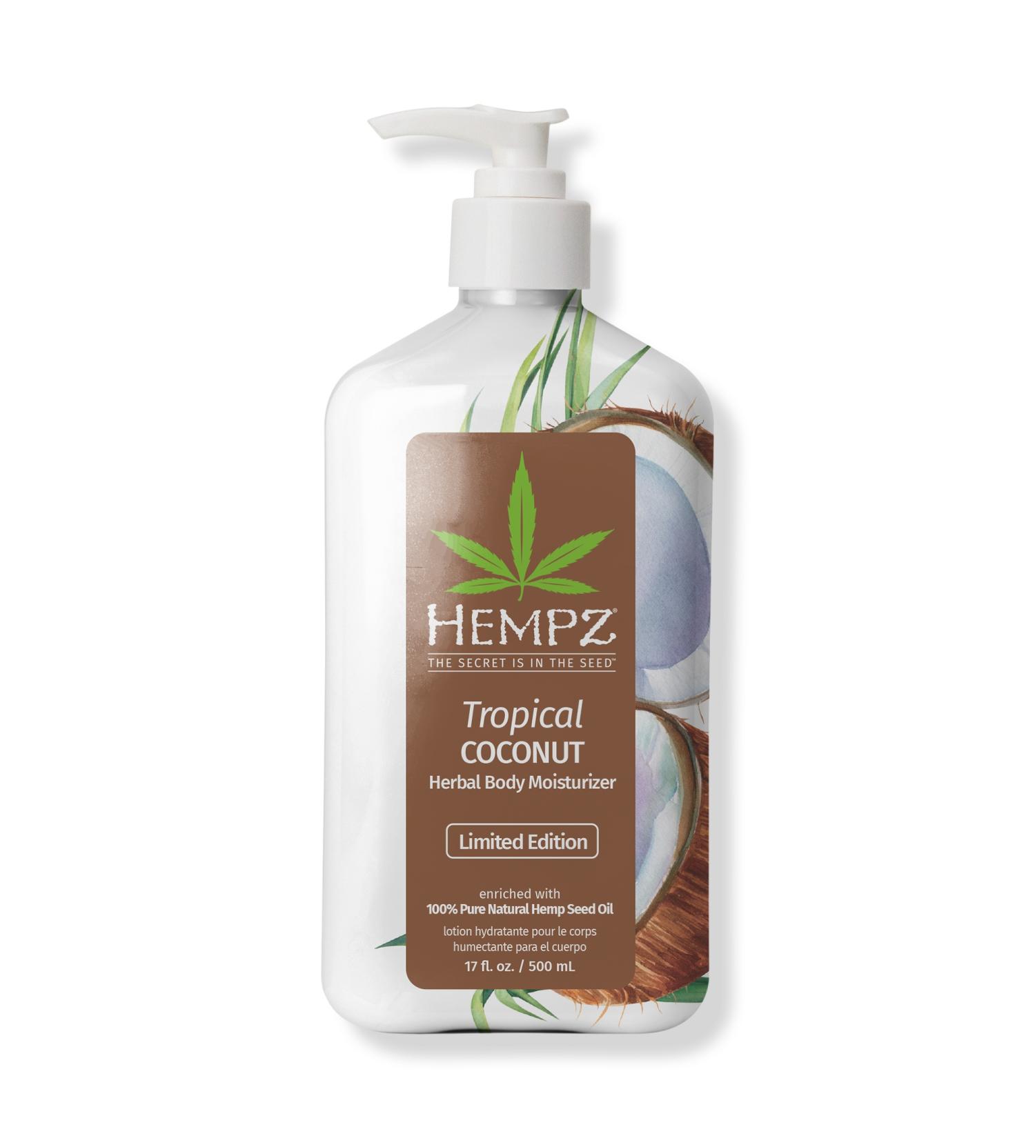 Hempz Limited Edition Tropical Coconut Herbal Body Moisturizer 17 oz - Discover Premium Quality Shop now! - Buy Online on GoSupps.com