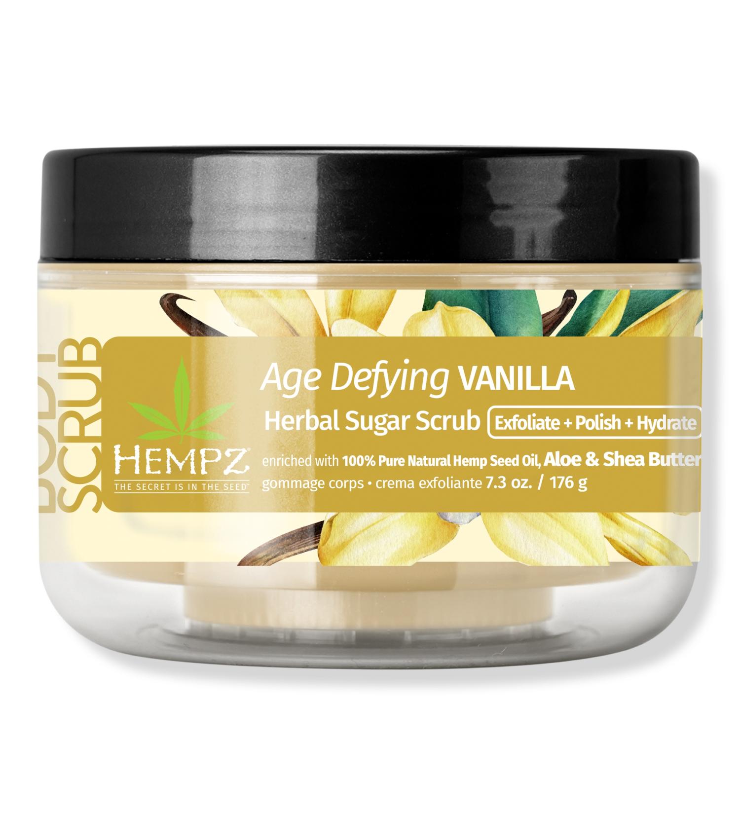 Hempz Age Defying Vanilla Herbal Sugar Scrub 7.3 oz - Discover Premium Quality Shop now! - Buy Online on GoSupps.com