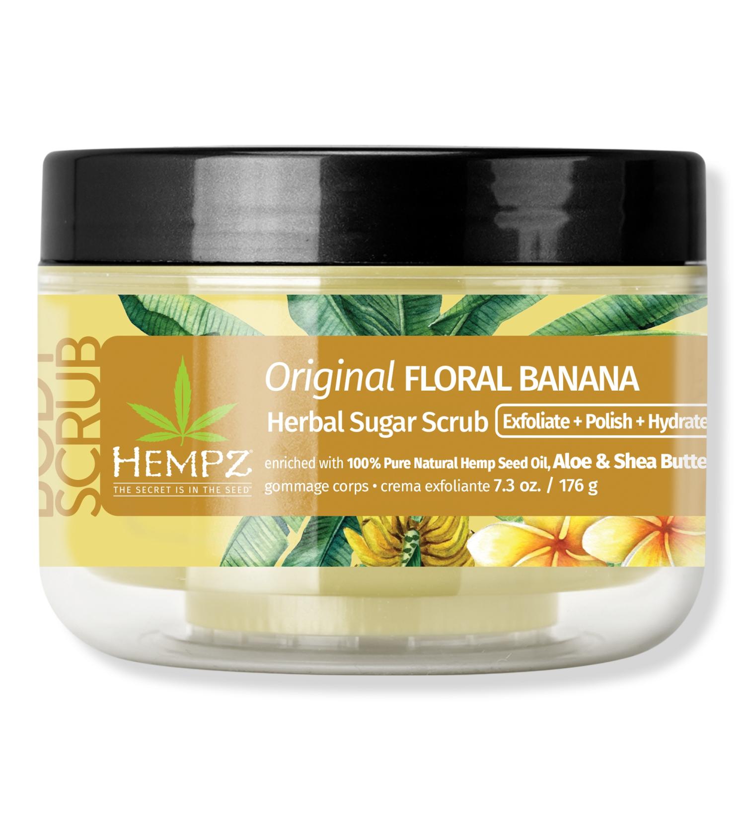 Hempz Original Floral Banana Herbal Sugar Scrub 7.3 oz - Transform Your Style with the Best Innovation Today! - Buy Online on GoSupps.com