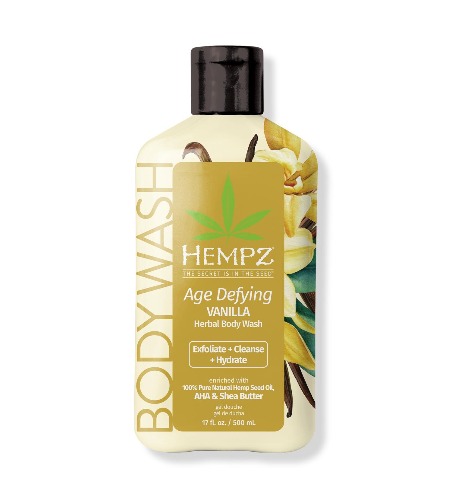 Hempz Age Defying Vanilla Herbal Body Wash 17 oz - Discover Premium Quality Shop now! - Buy Online on GoSupps.com