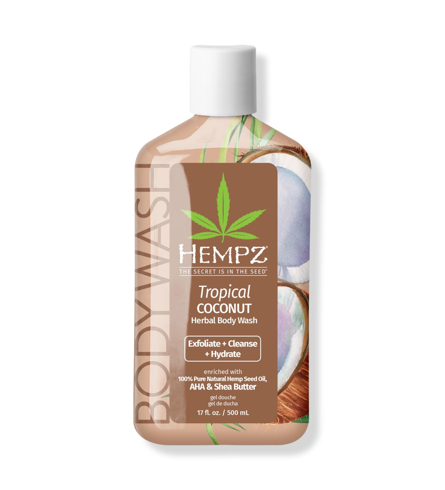 Hempz Limited Edition Tropical Coconut Herbal Body Wash 17 oz - Transform Your Style with the Best Innovation Today! - Buy Online on GoSupps.com