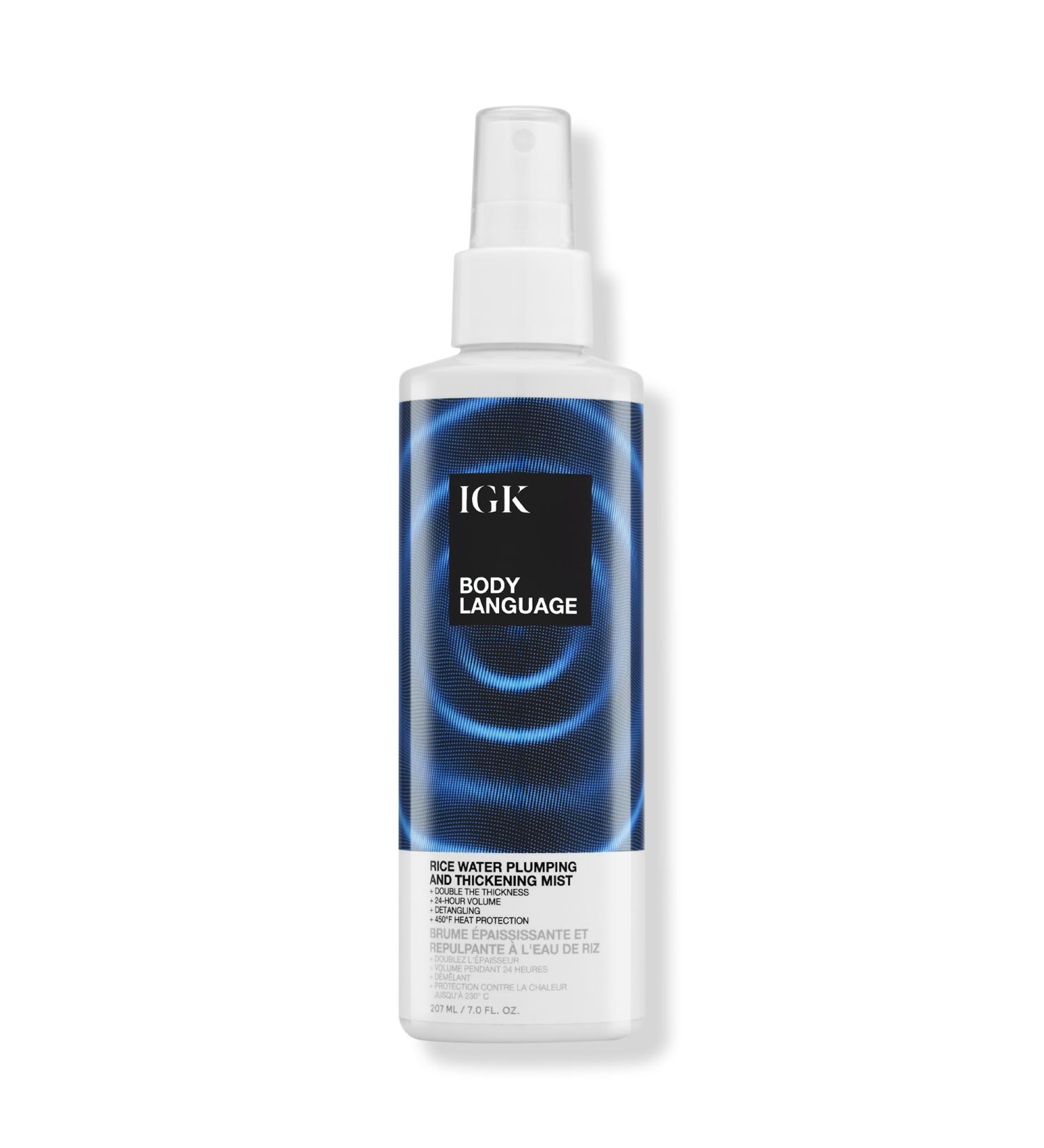 IGK Body Language Rice Water Plumping and Thickening Mist 7.0 oz - Transform Your Style with the Best Innovation Today! - Buy Online on GoSupps.com
