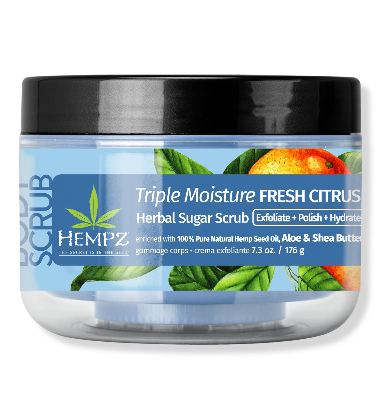 Discover Hempz Triple Moisture Fresh Citrus Herbal Sugar Scrub 7.3 oz - Elevate Your Style Instantly! - Buy Online on GoSupps.com