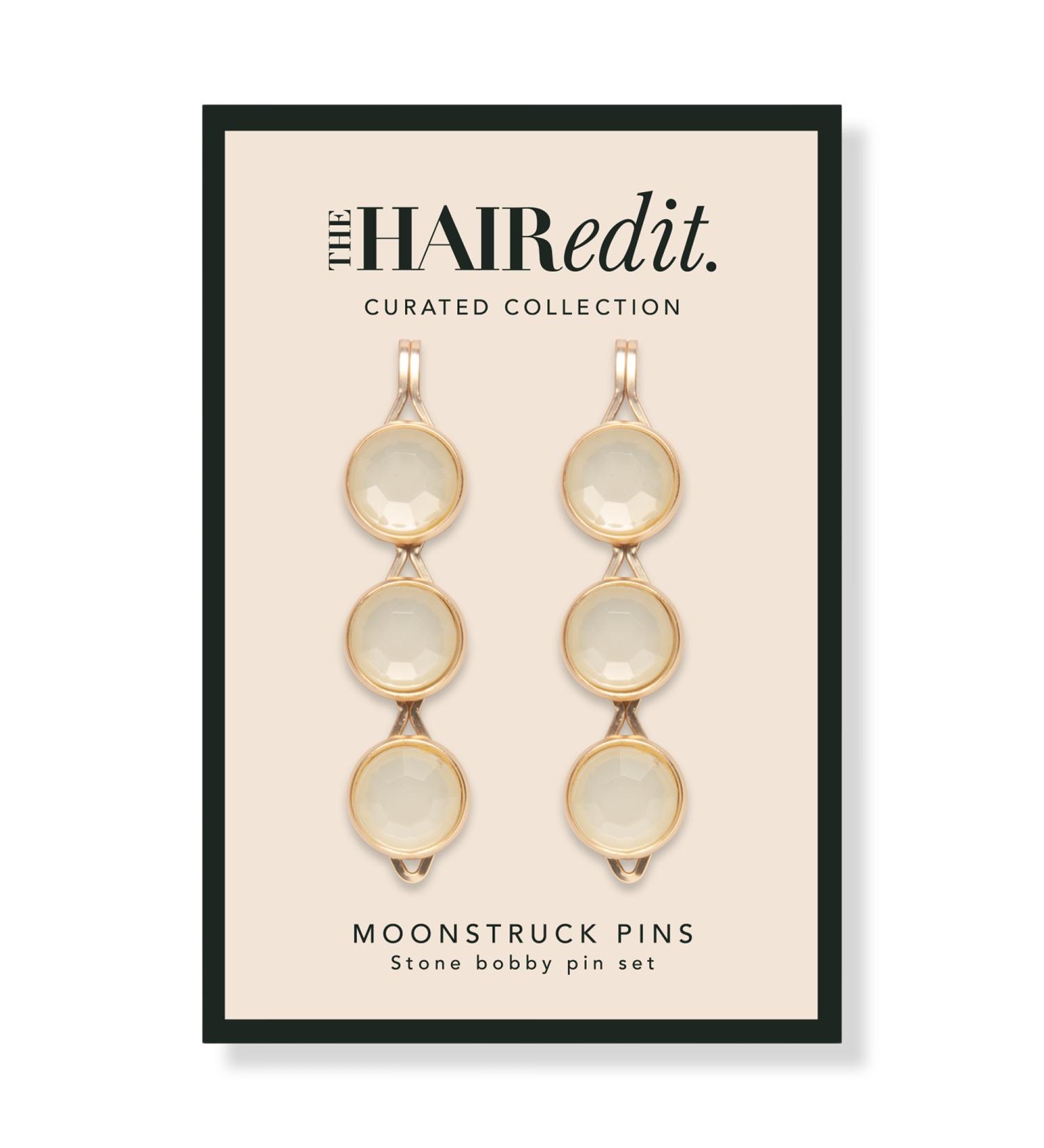 Discover The Hair Edit Moonstruck Faceted Stone Bobby Pins 2 ct - Elevate Your Style Instantly! - Buy Online on GoSupps.com