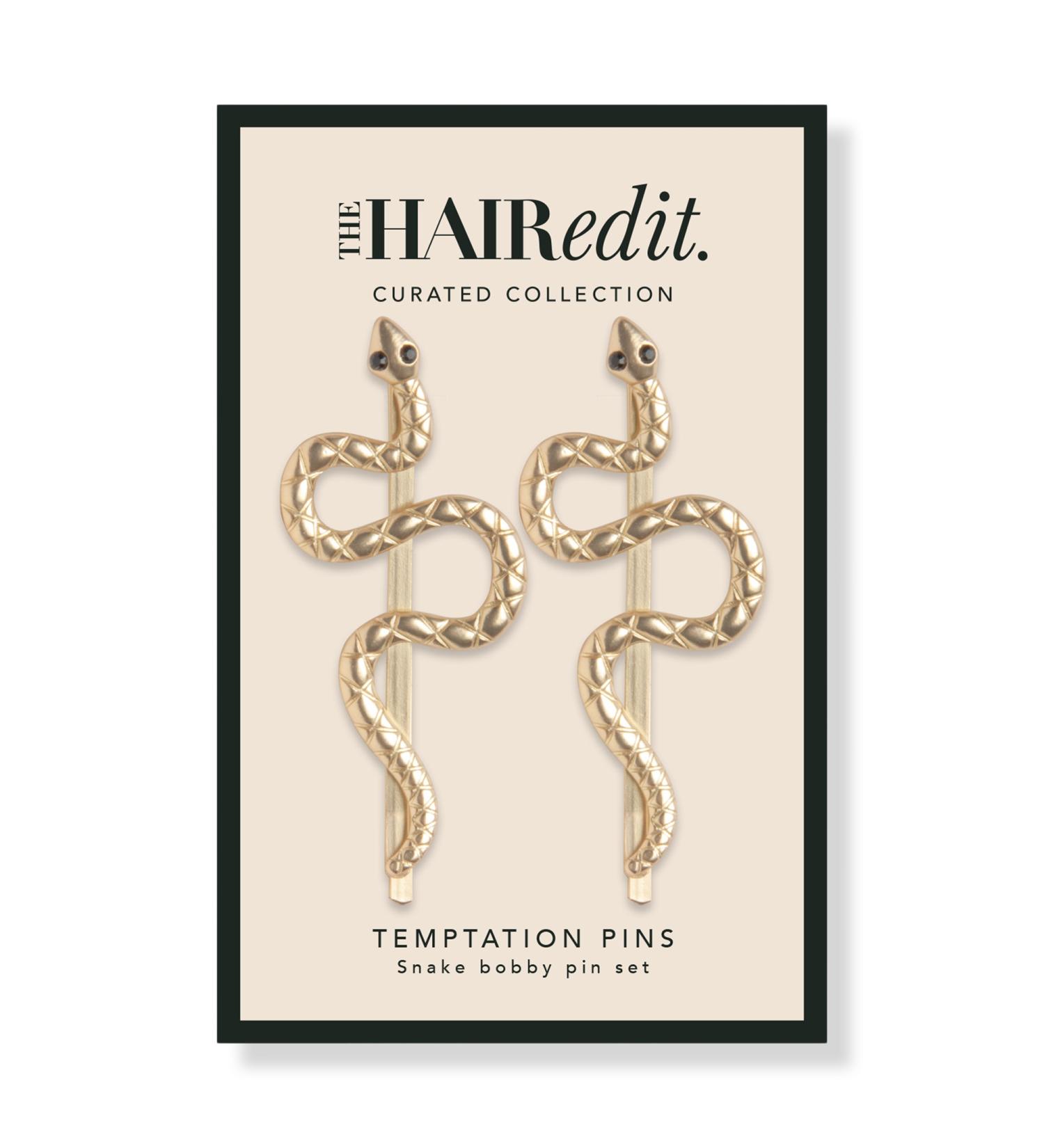 The Hair Edit Temptation Snake Bobby Pins 2 ct - Transform Your Style with the Best Innovation Today! - Buy Online on GoSupps.com