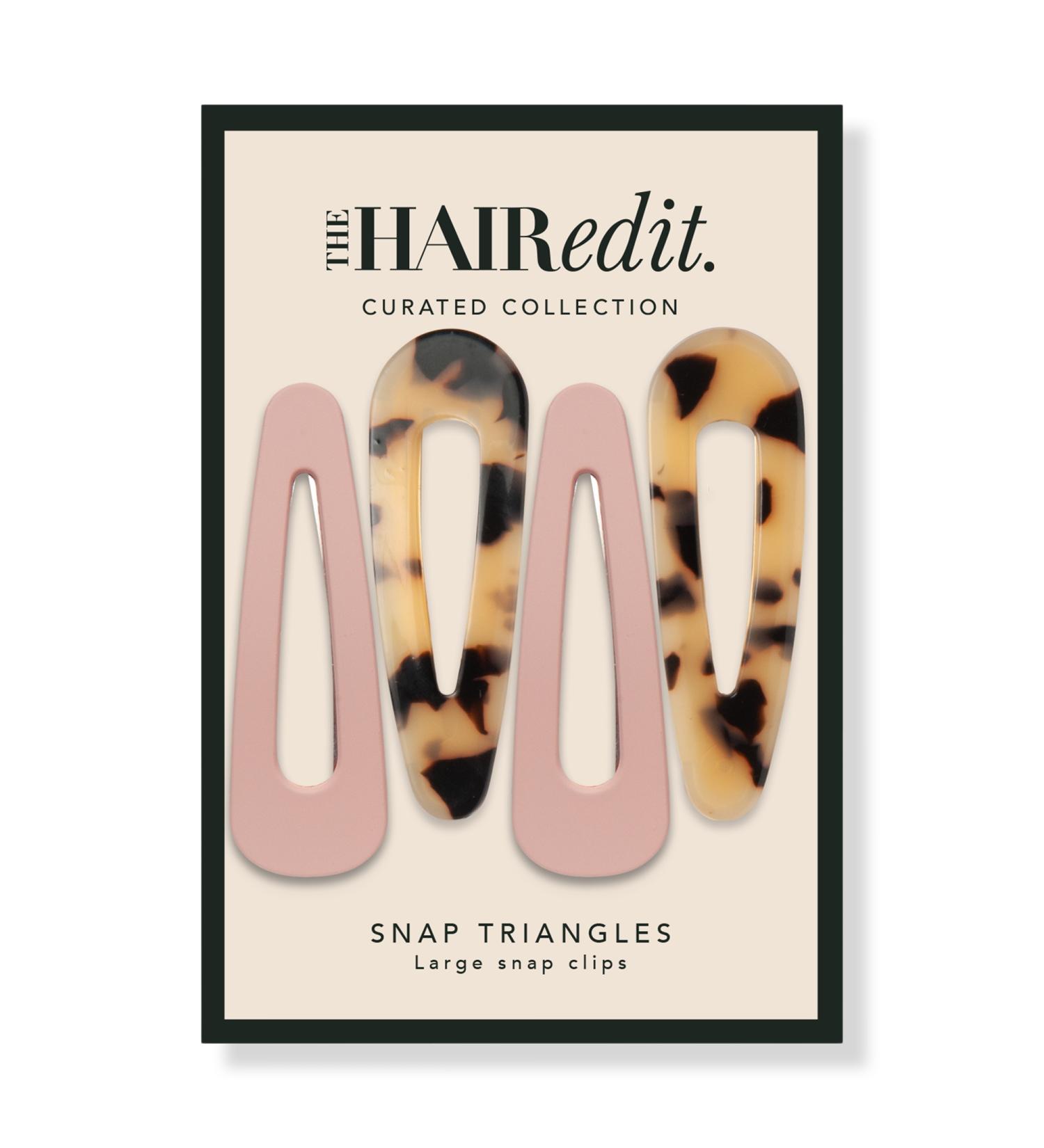 The Hair Edit Snap Triangle Clip Barrettes 4 ct - Transform Your Style with the Best Innovation Today! - Buy Online on GoSupps.com