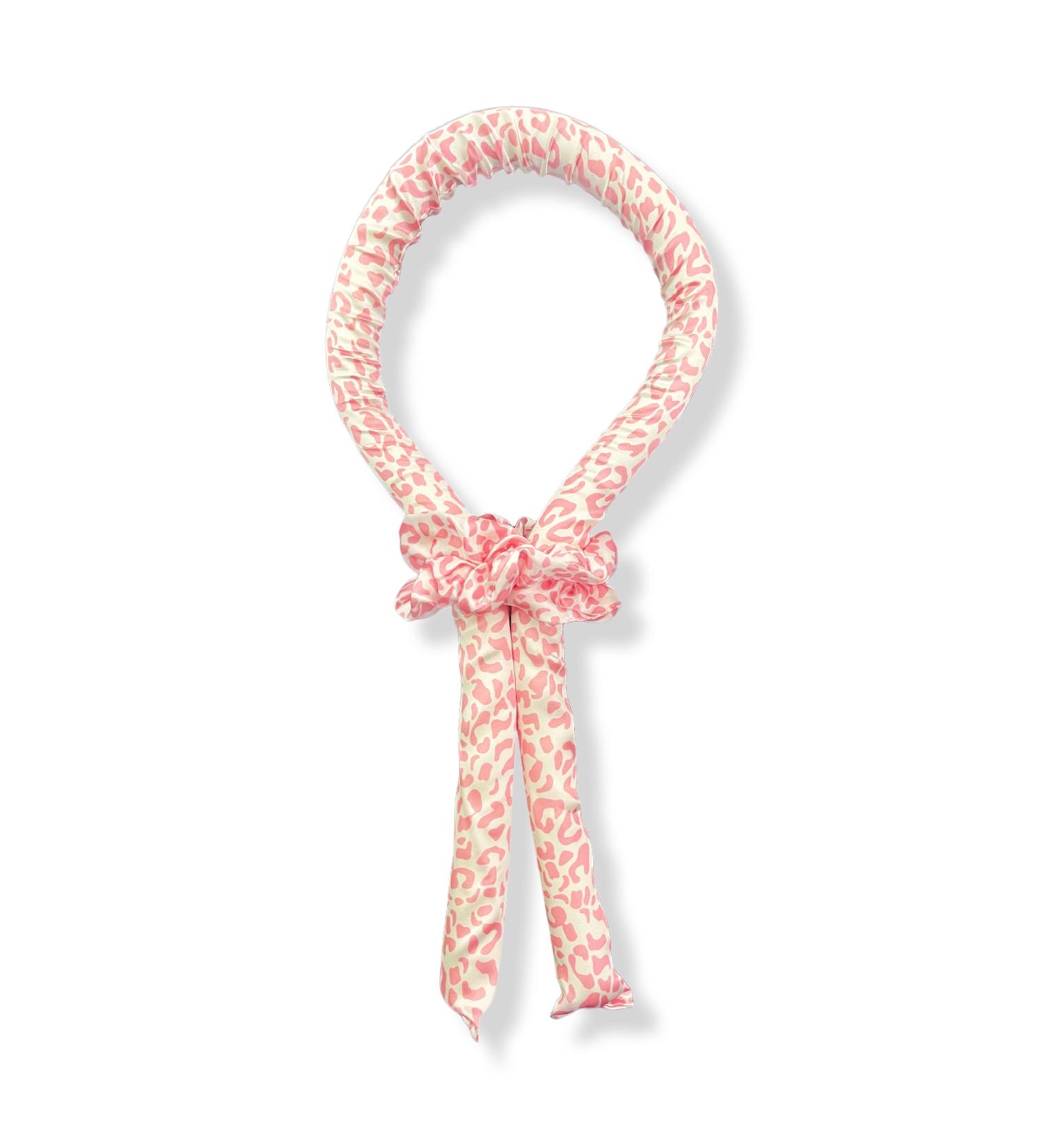 The Vintage Cosmetic Company Pink Leopard Print Heatless Satin Foam Curler Set - Transform Your Style with the Best Innovation Today! - Buy Online on GoSupps.com