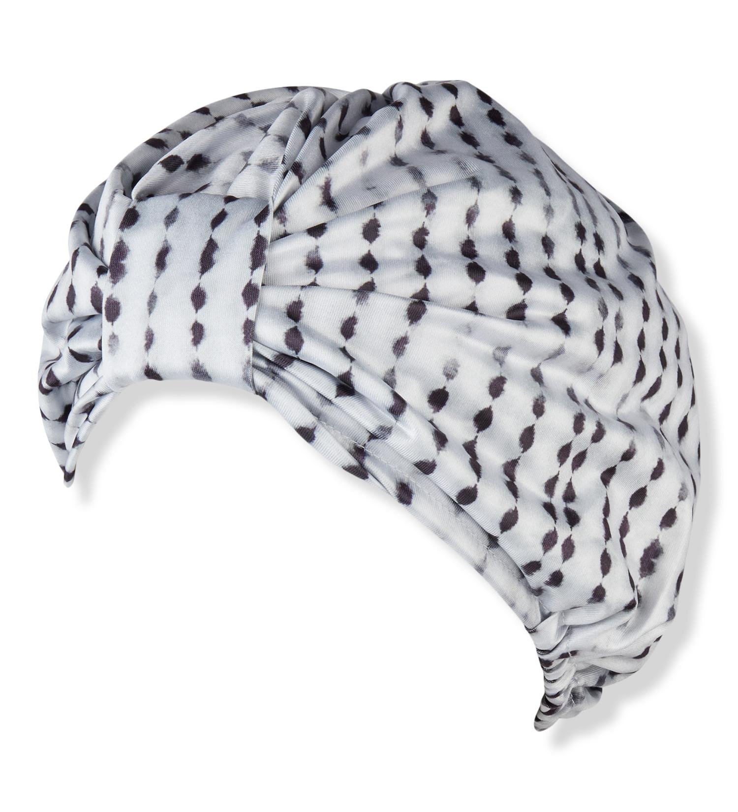 Scünci Prep White & Black Polka Dot Shower Cap