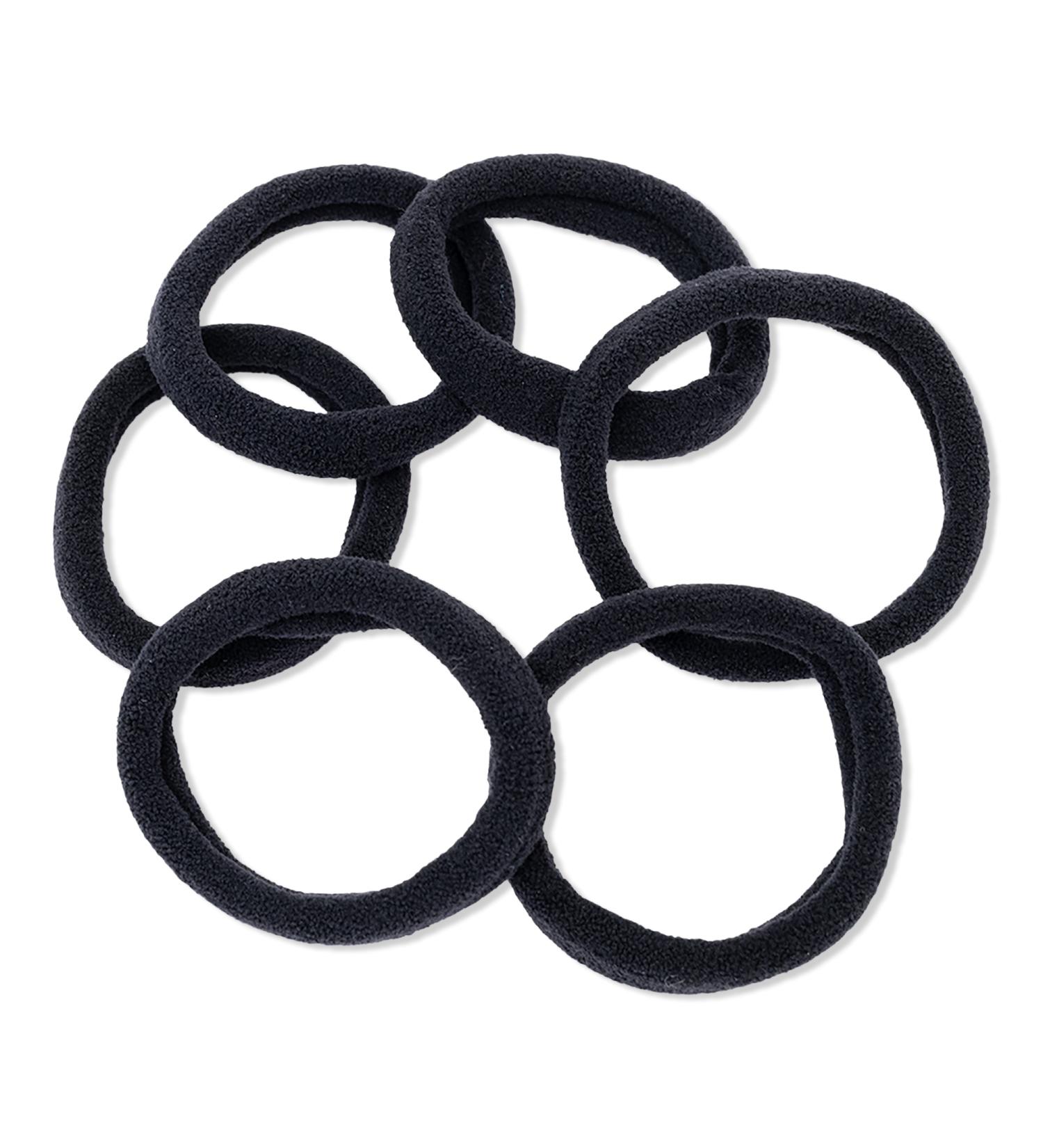 Scünci Ponytail Hosiery Elastics for Thick Hair 6 ct