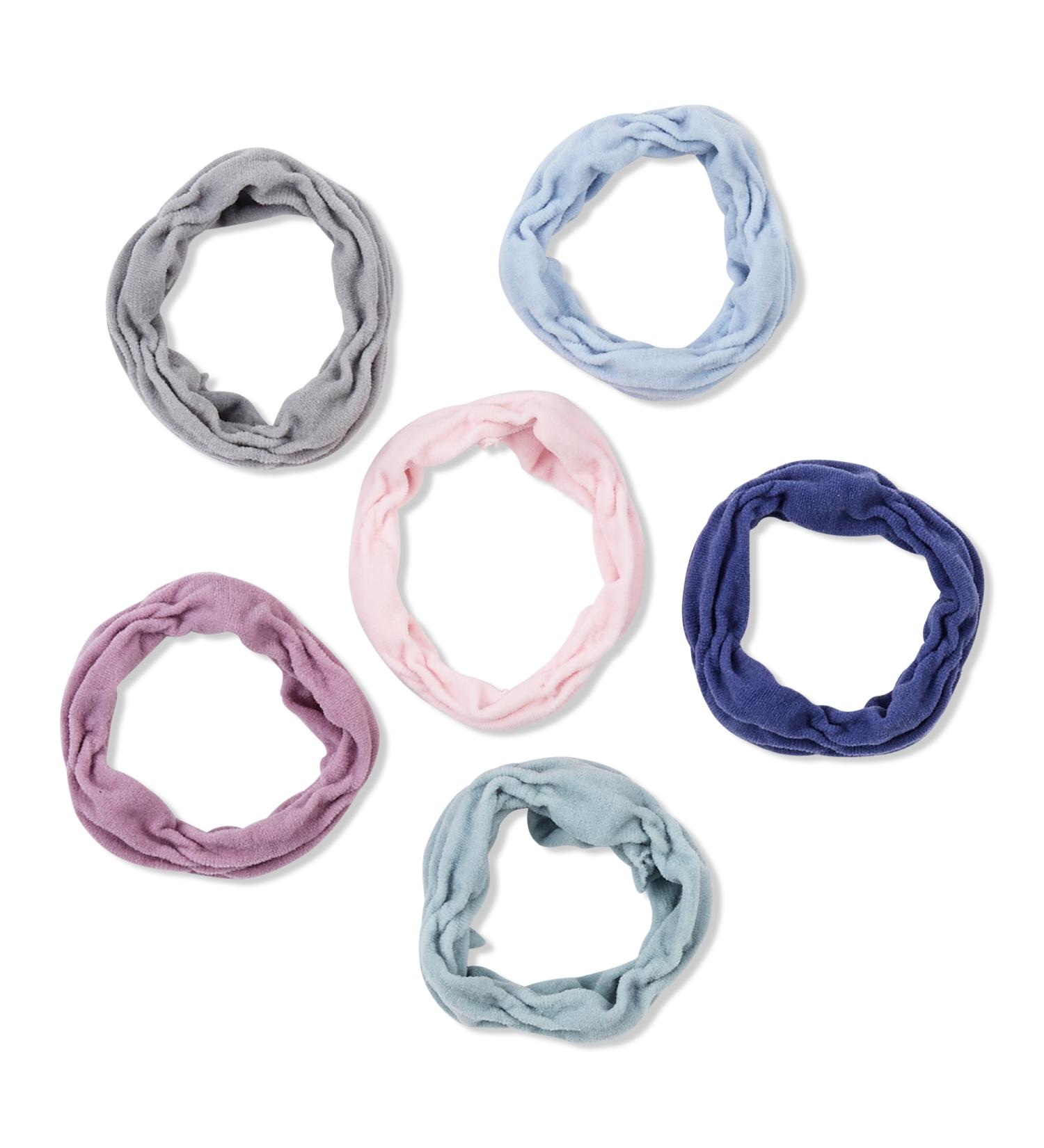 Scünci Play Fabric Ponytailers 6 ct