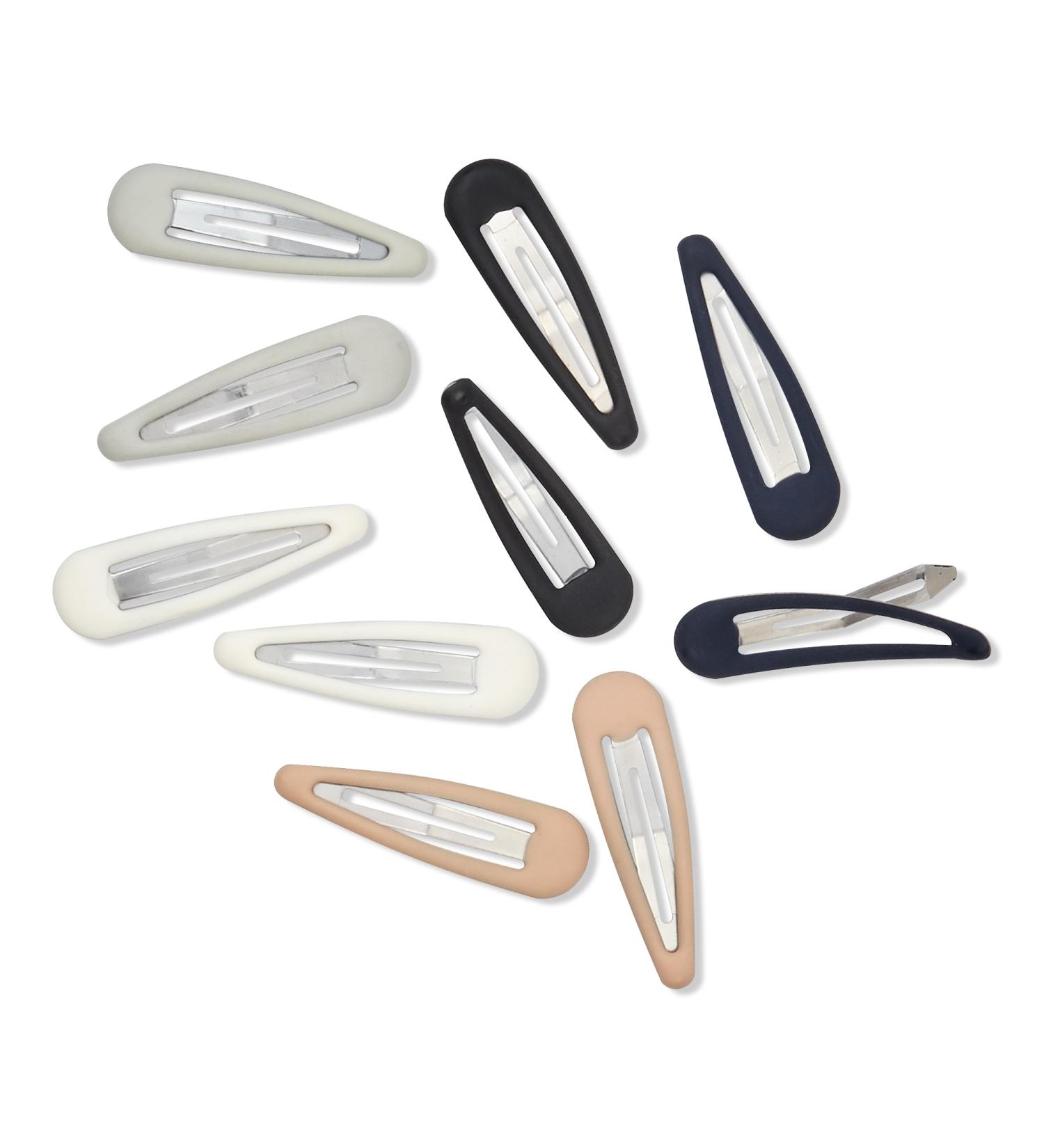 Scünci Play Matte No-Slip Grip Snap Clips 10 ct