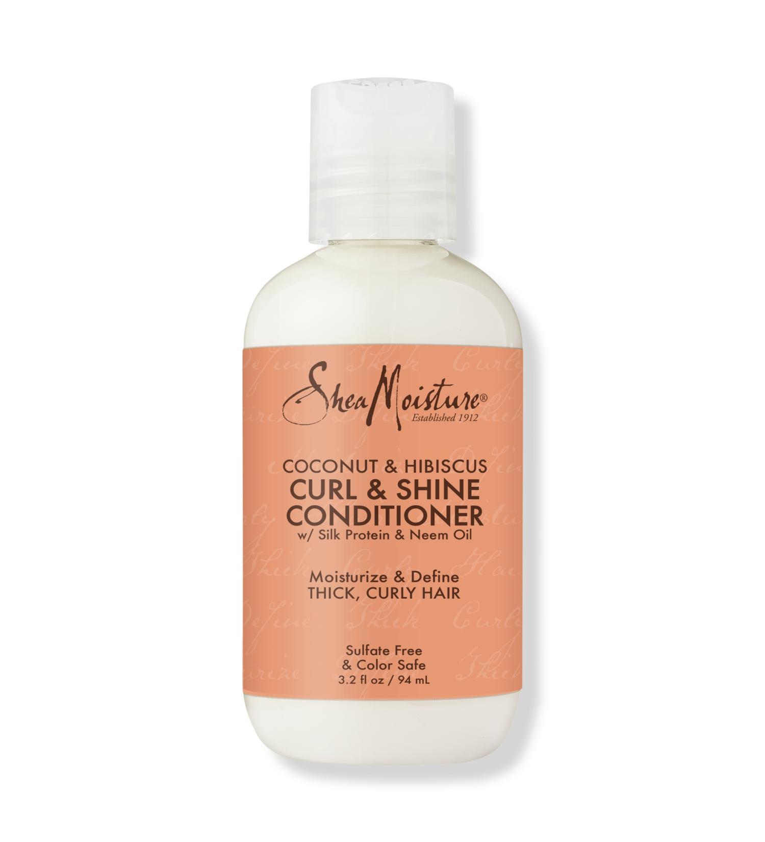 Discover SheaMoisture Coconut & Hibiscus Curl & Shine Conditioner Travel Size 3.2 oz - Elevate Your Style Instantly! - Buy Online on GoSupps.com