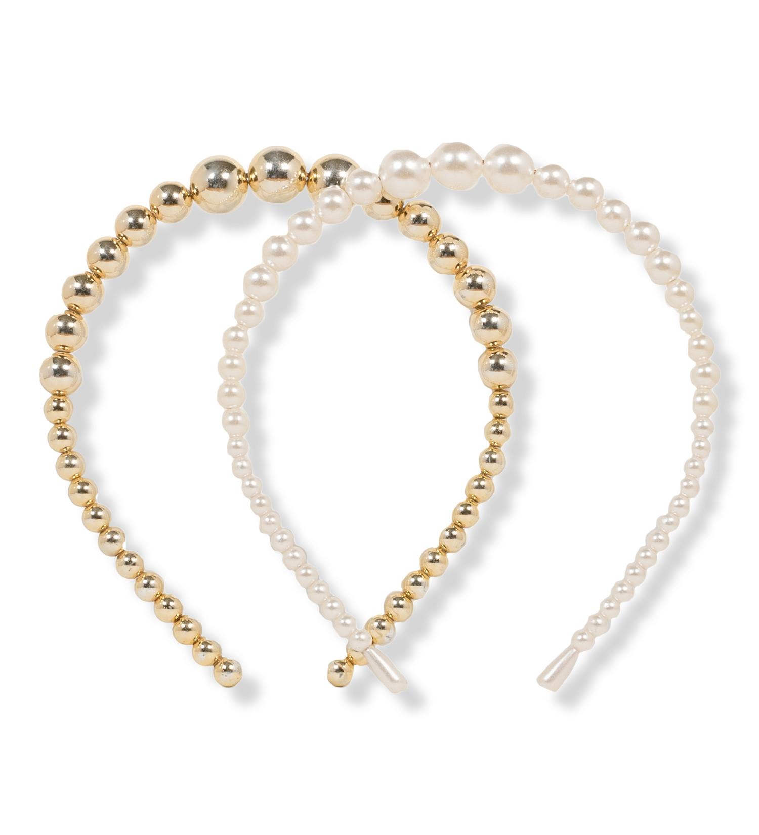 Locks & Mane Having a Ball Pearl & Gold Headbands - Transform Your Style with the Best Innovation Today! - Buy Online on GoSupps.com