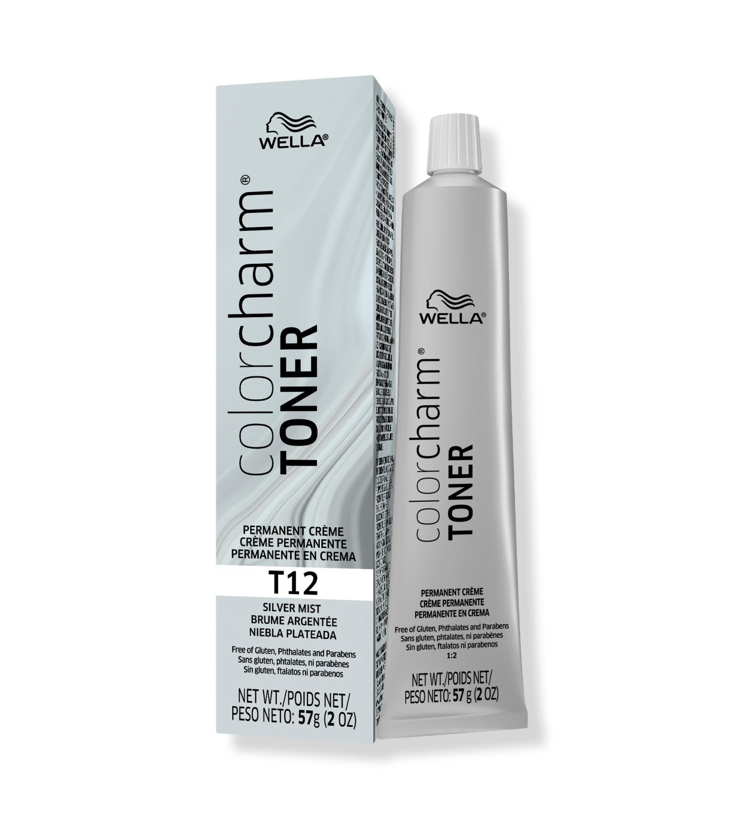 Wella Colorcharm Permanent CrÃ¨me Toner T12 Silver Mist 2.0 oz - Transform Your Style with the Best Innovation Today! - Buy Online on GoSupps.com
