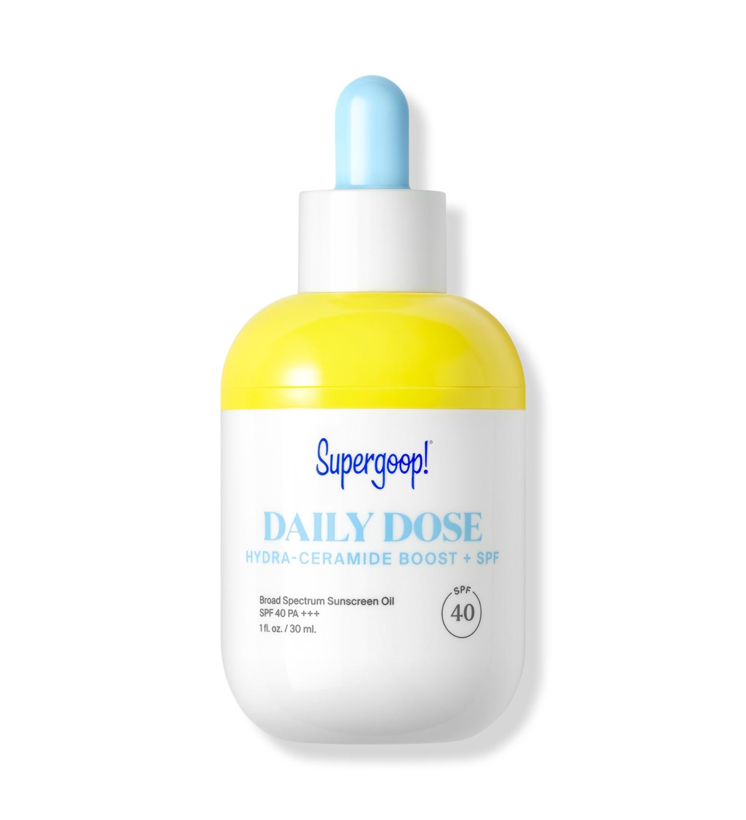 Discover Supergoop! Daily Dose Hydra-Ceramide Boost + SPF 40 Face Oil 1.0 oz - Elevate Your Style Instantly! - Buy Online on GoSupps.com