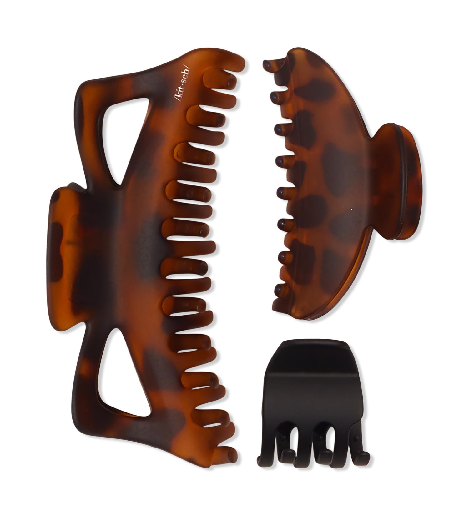 Kitsch Recycled Plastic Assorted Claw Hair Clips 3 ct - Transform Your Style with the Best Innovation Today! - Buy Online on GoSupps.com