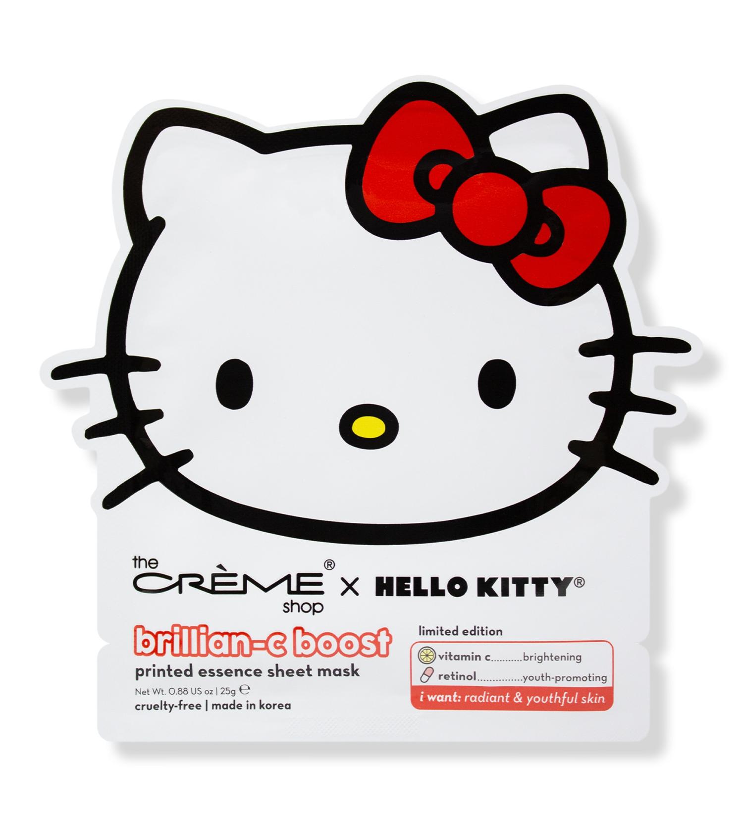 The Crème Shop Hello Kitty Brillian-C Boost Printed Essence Sheet Mask 1 ct