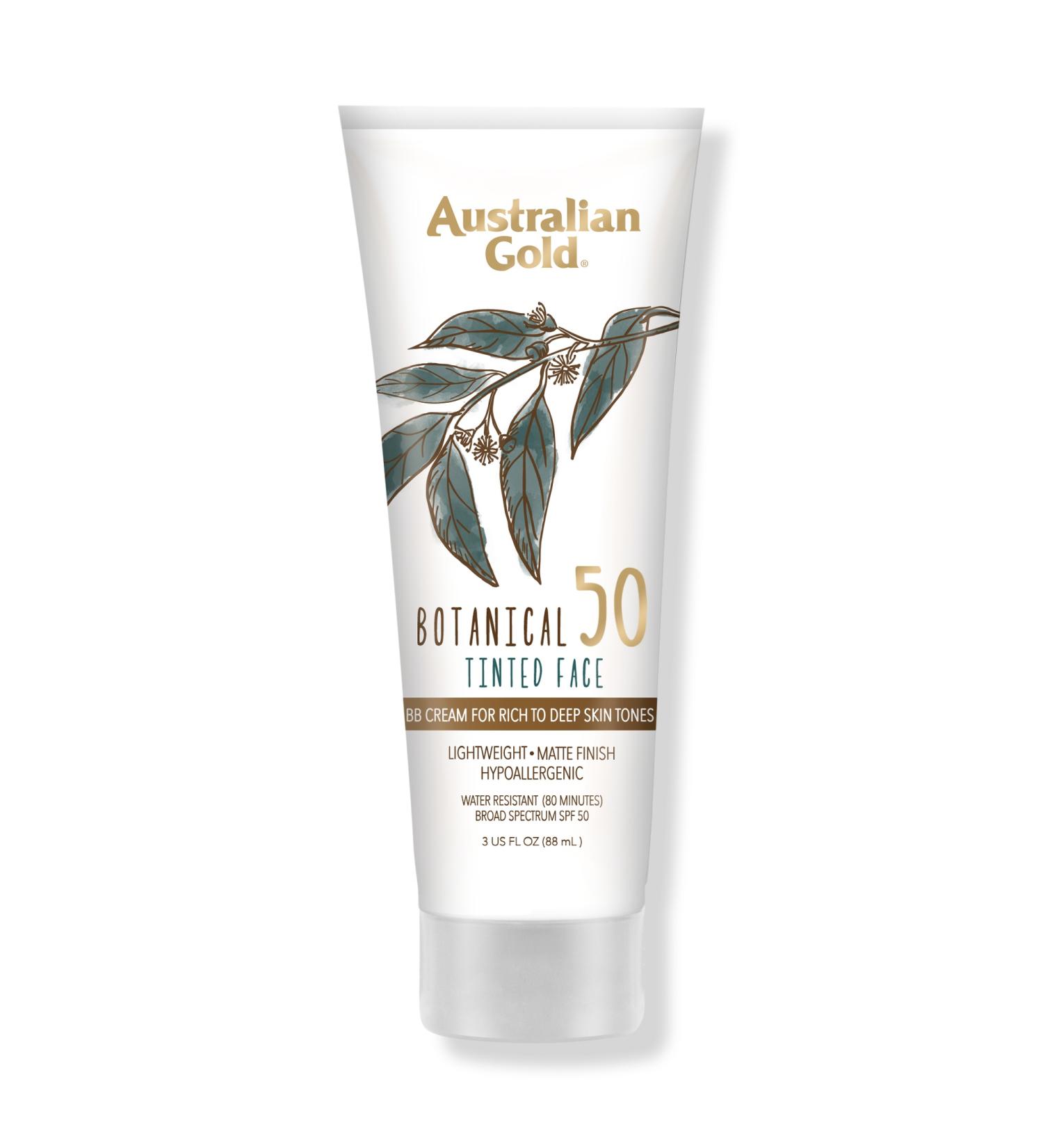 Australian Gold Botanical Tinted Face Sunscreen SPF 50 Rich to Deep