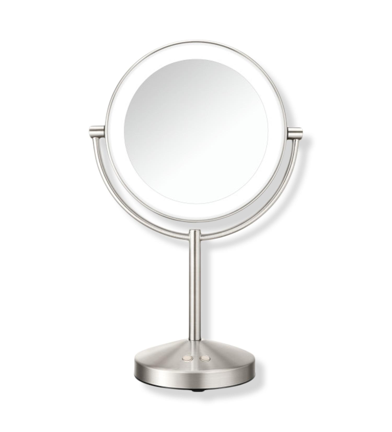 Discover Conair Relfections 1x/10x LED Lighted Mirror Satin Nickel - Elevate Your Style Instantly! - Buy Online on GoSupps.com